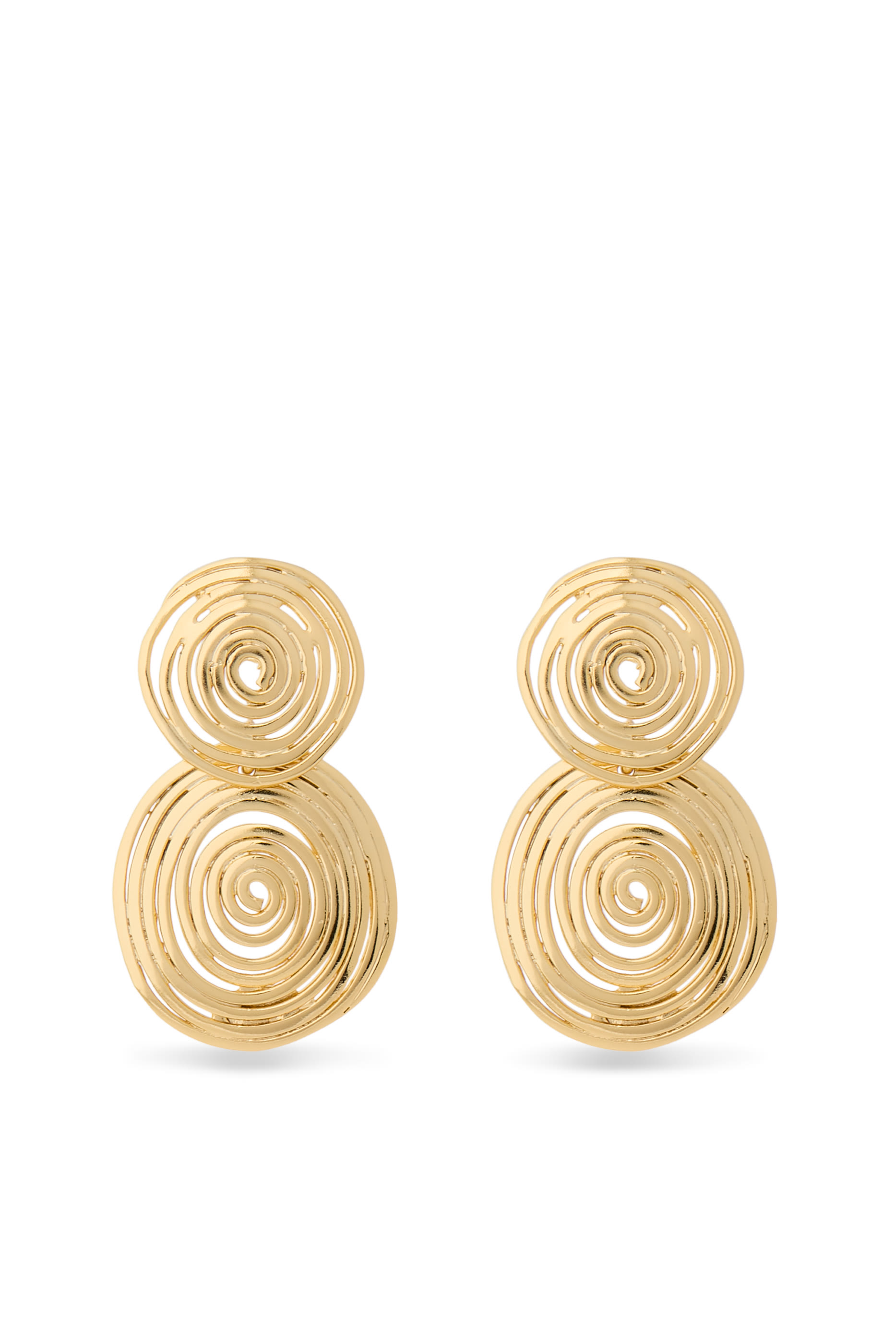 Wave Earrings Small, 24k Gold-Plated Brass