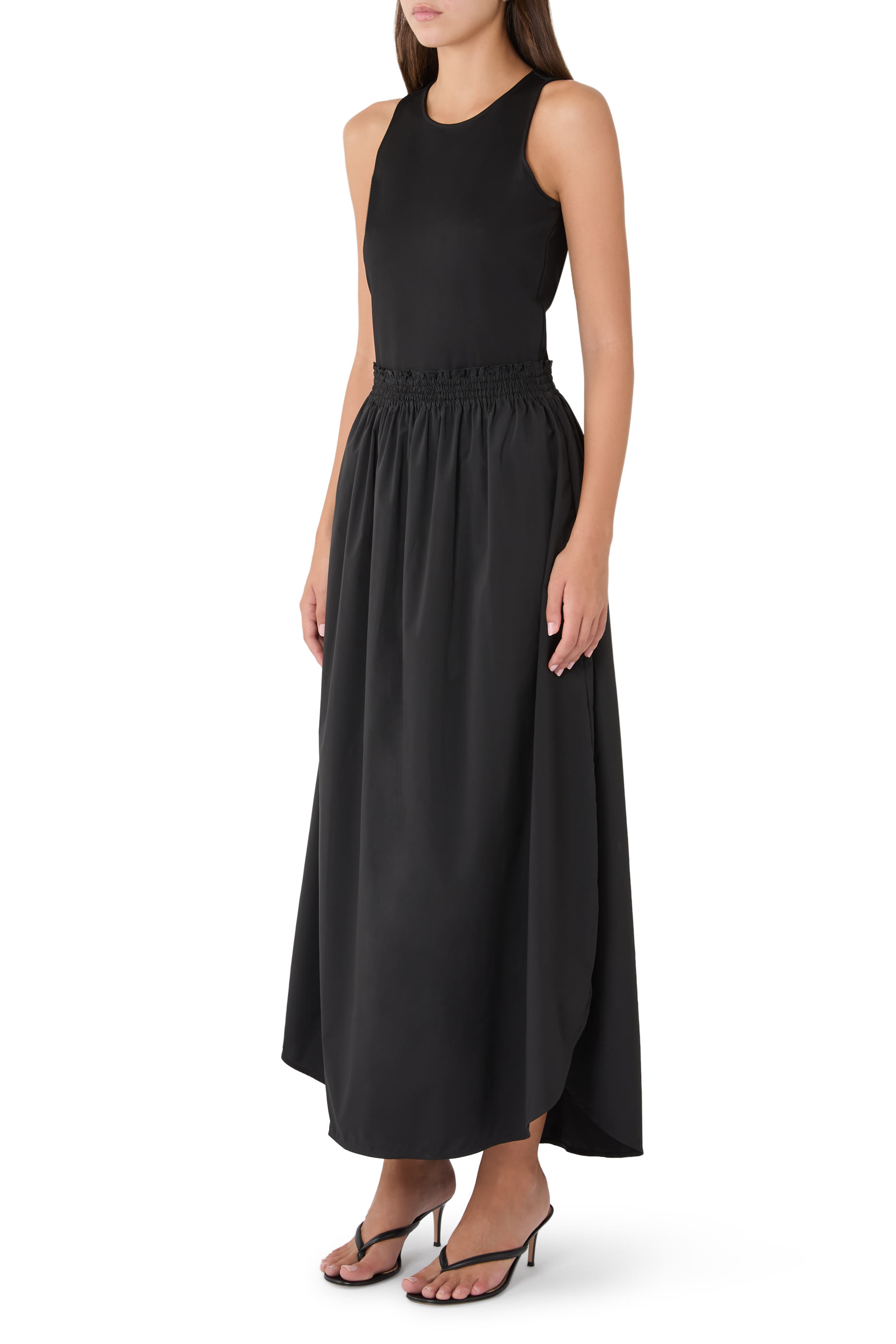 Viscose Sleeveless Maxi Dress