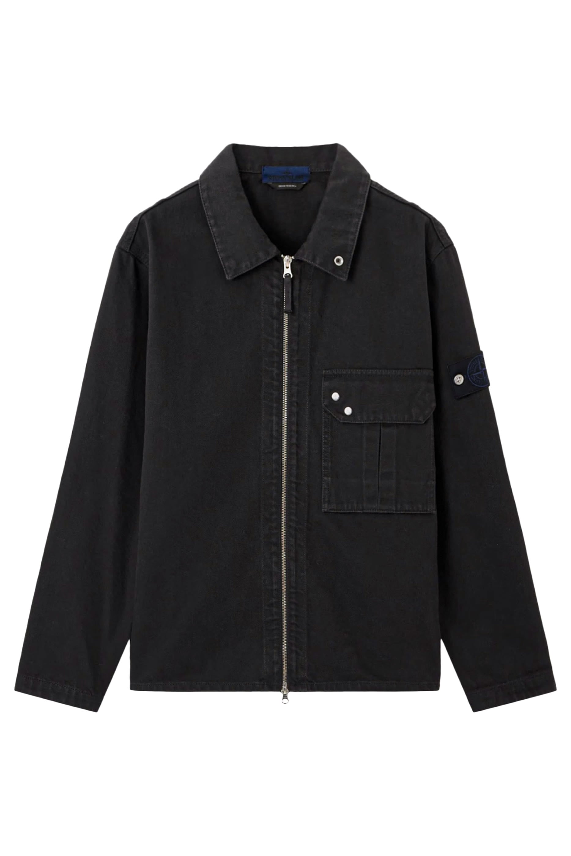 Logo Badge Zip-Fastening Overshirt
