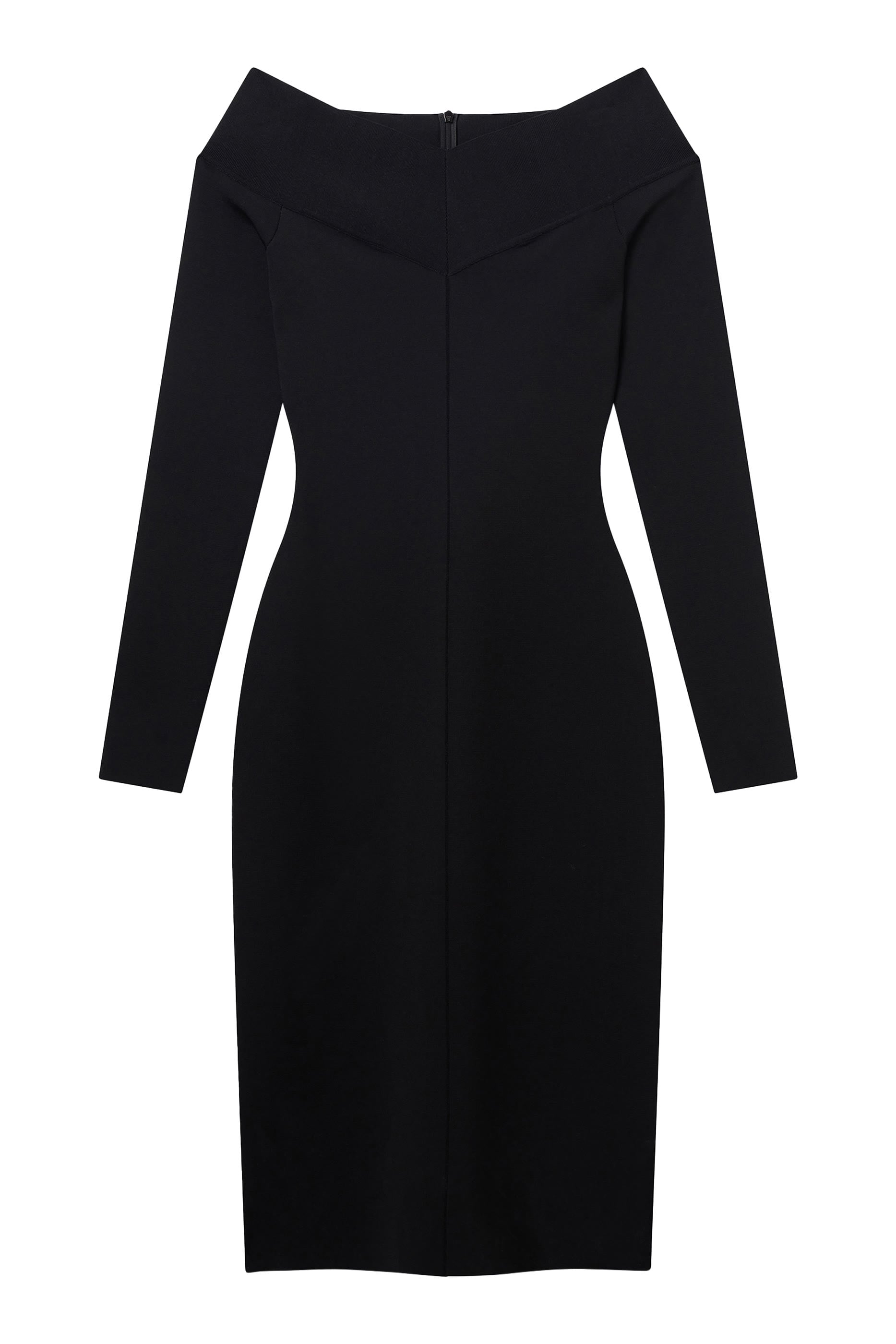 Sheer Long Sleeve Mesh Midi Dress