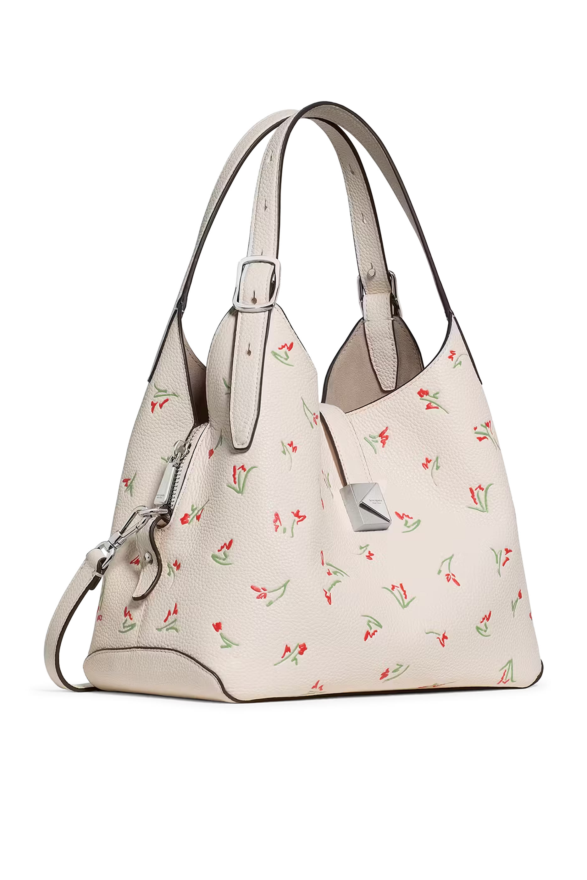 Deco Vibrant Buds Crossbody Tote Bag