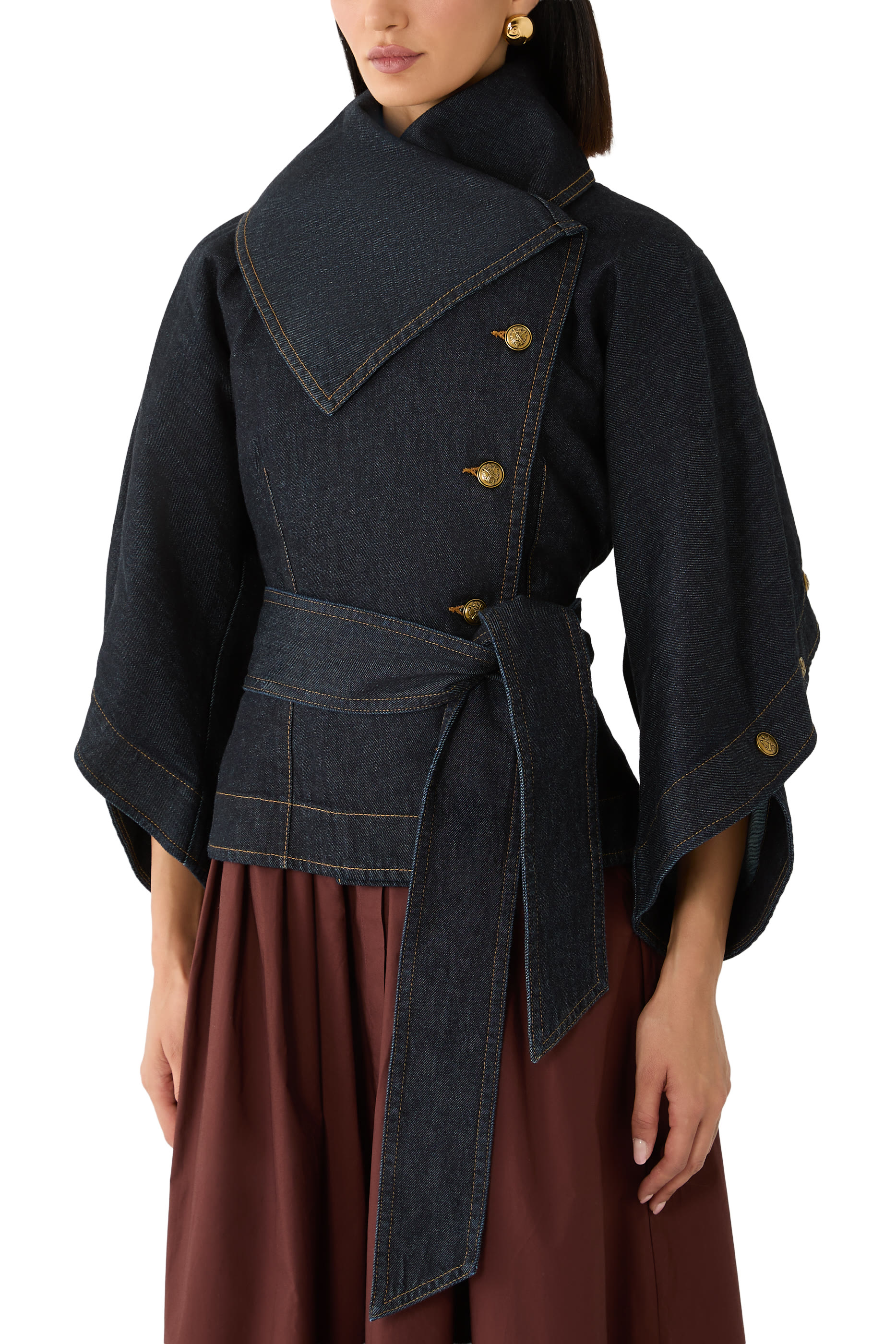  Valiant Denim Buttoned Jacket