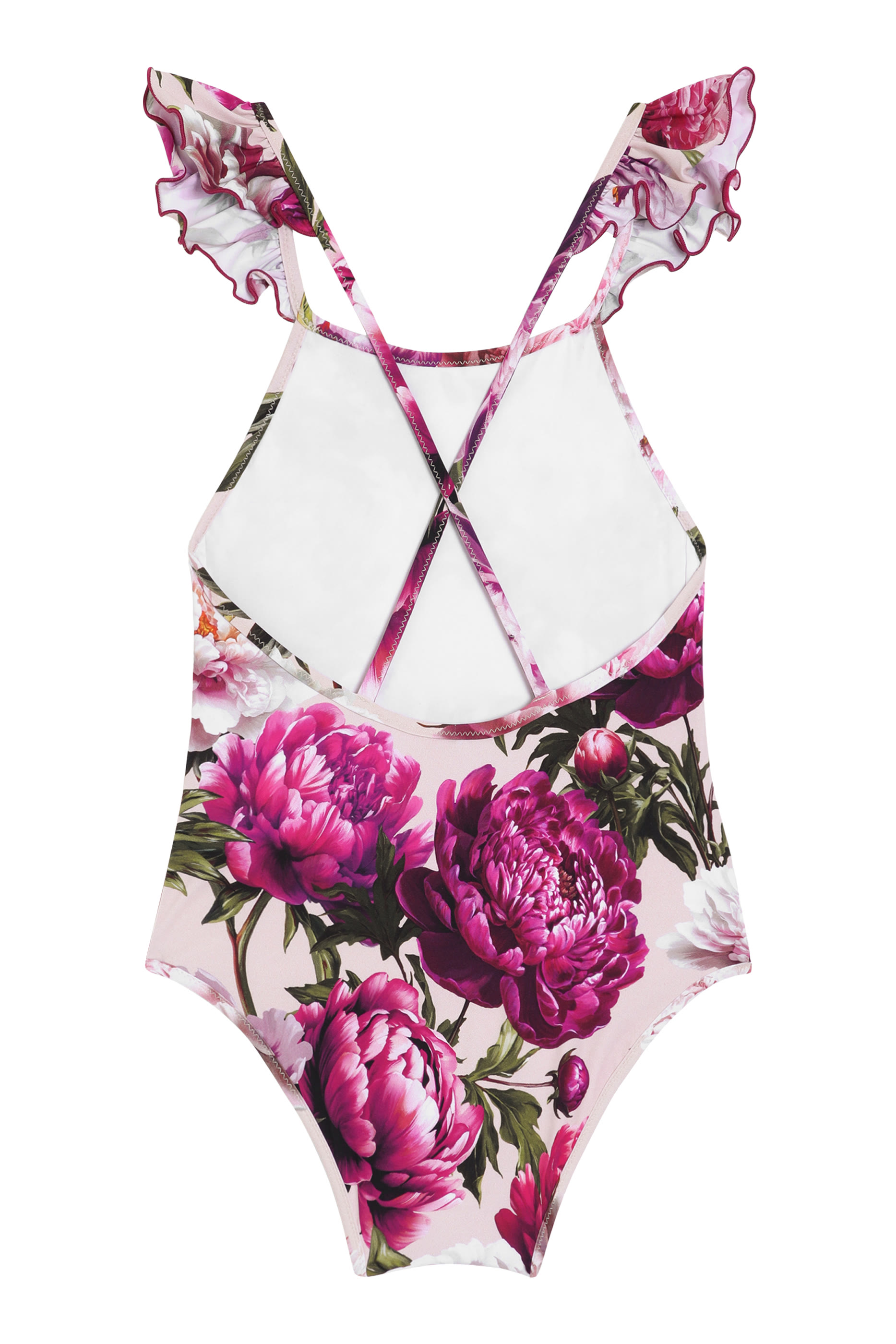 Kids Peony-Print One-Piece Swimsuit