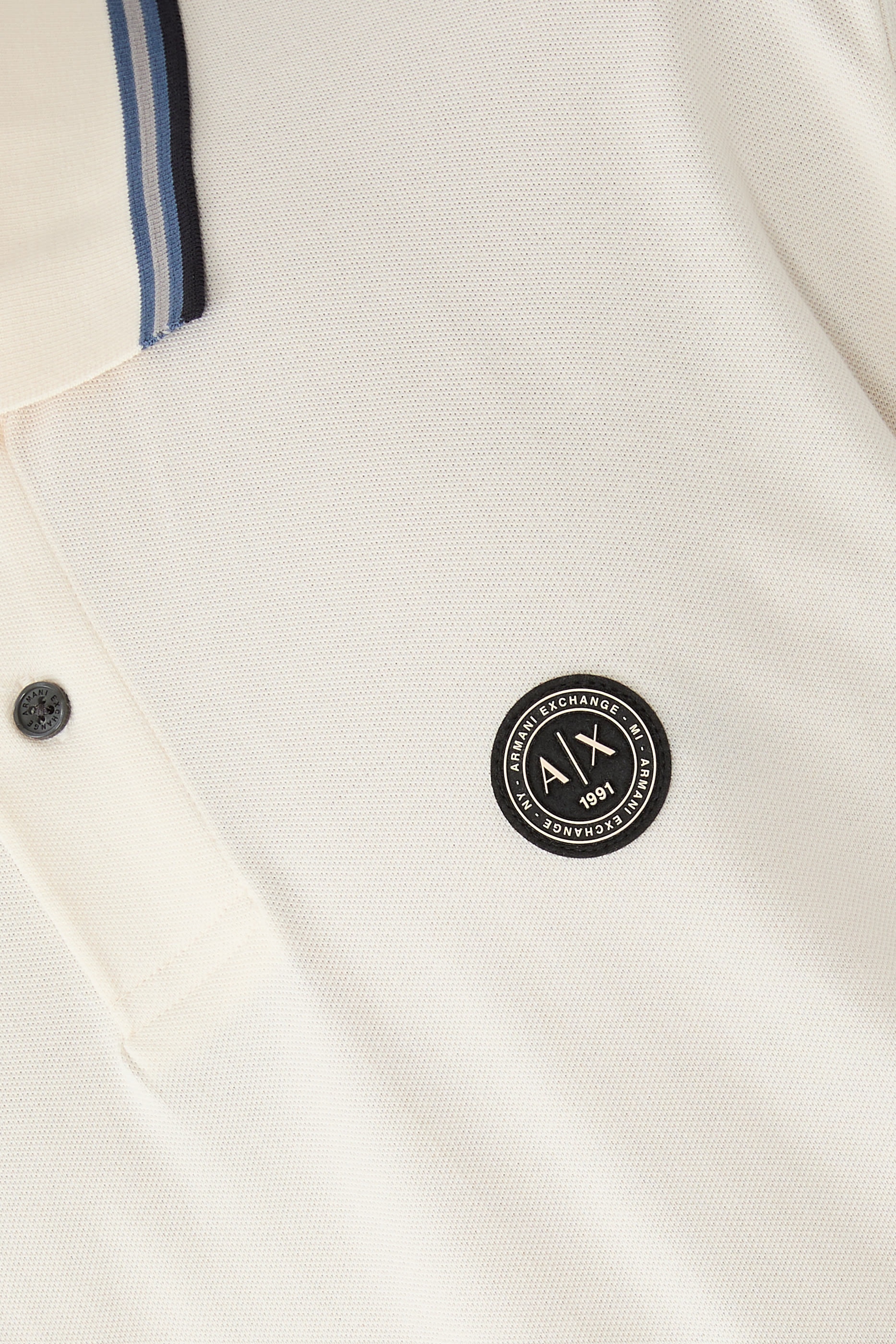 Rib Details Polo Shirt