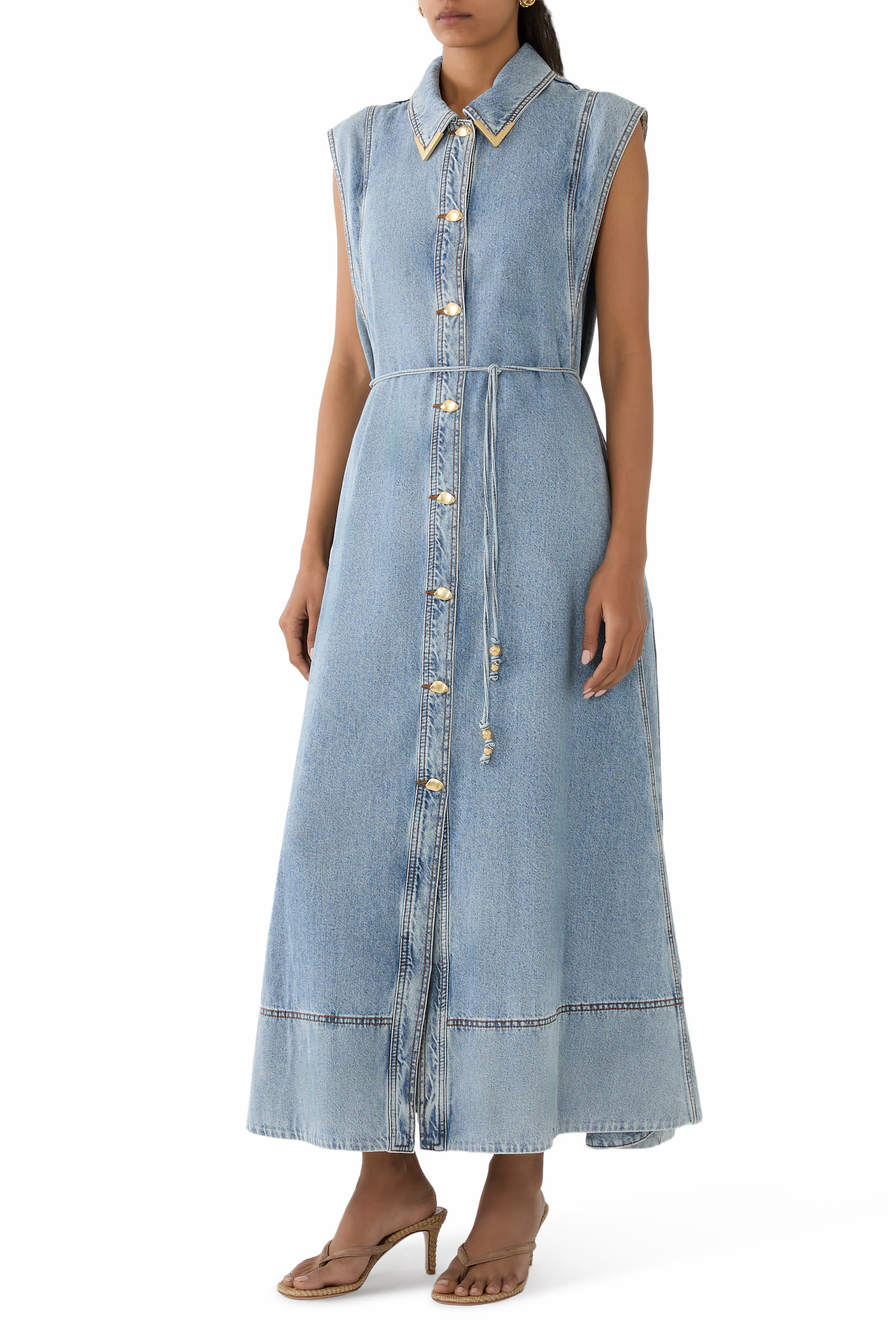 Amara Denim Maxi Dress
