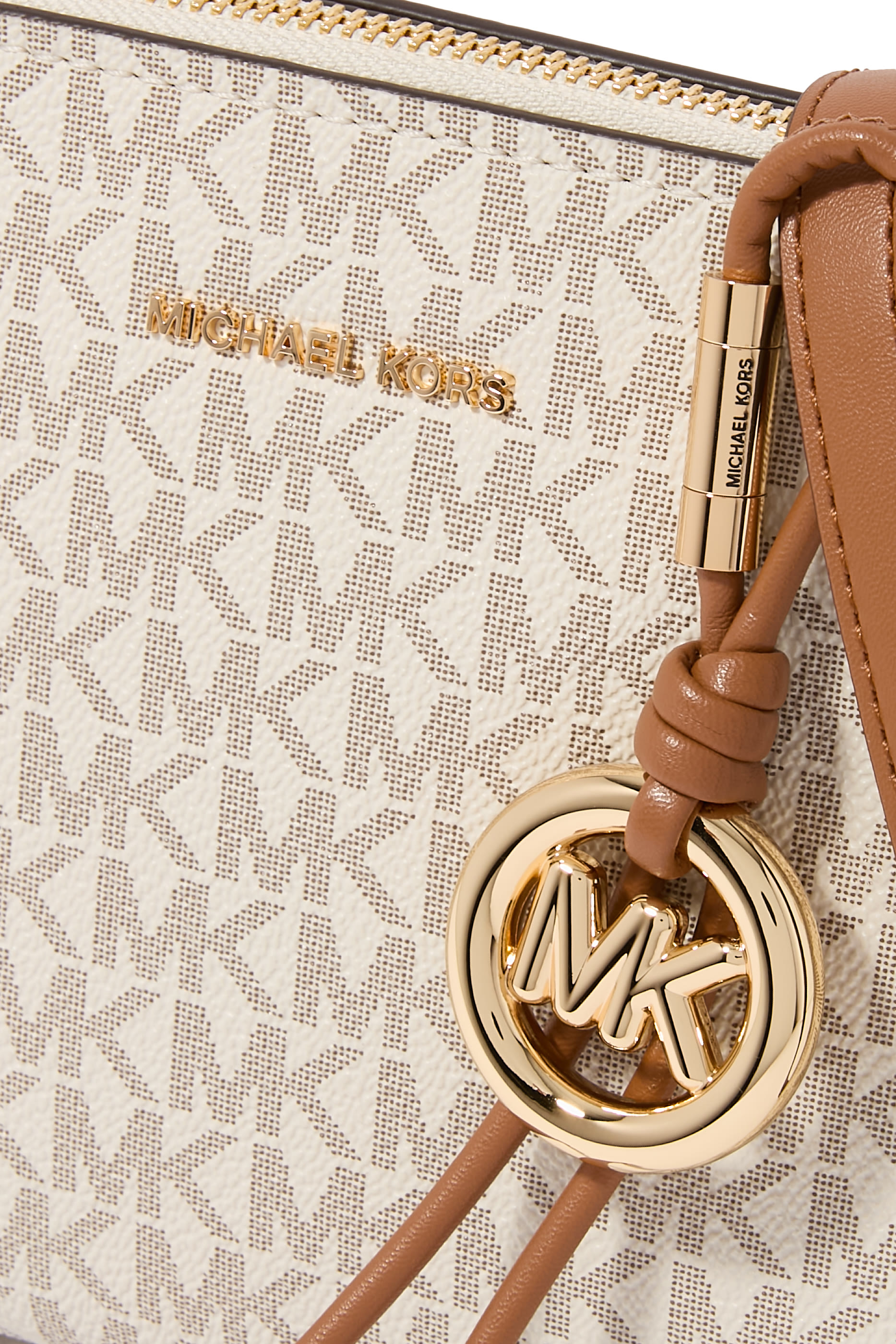 Freddie Small Crossbody Bag in Logo Print Faux Leather 