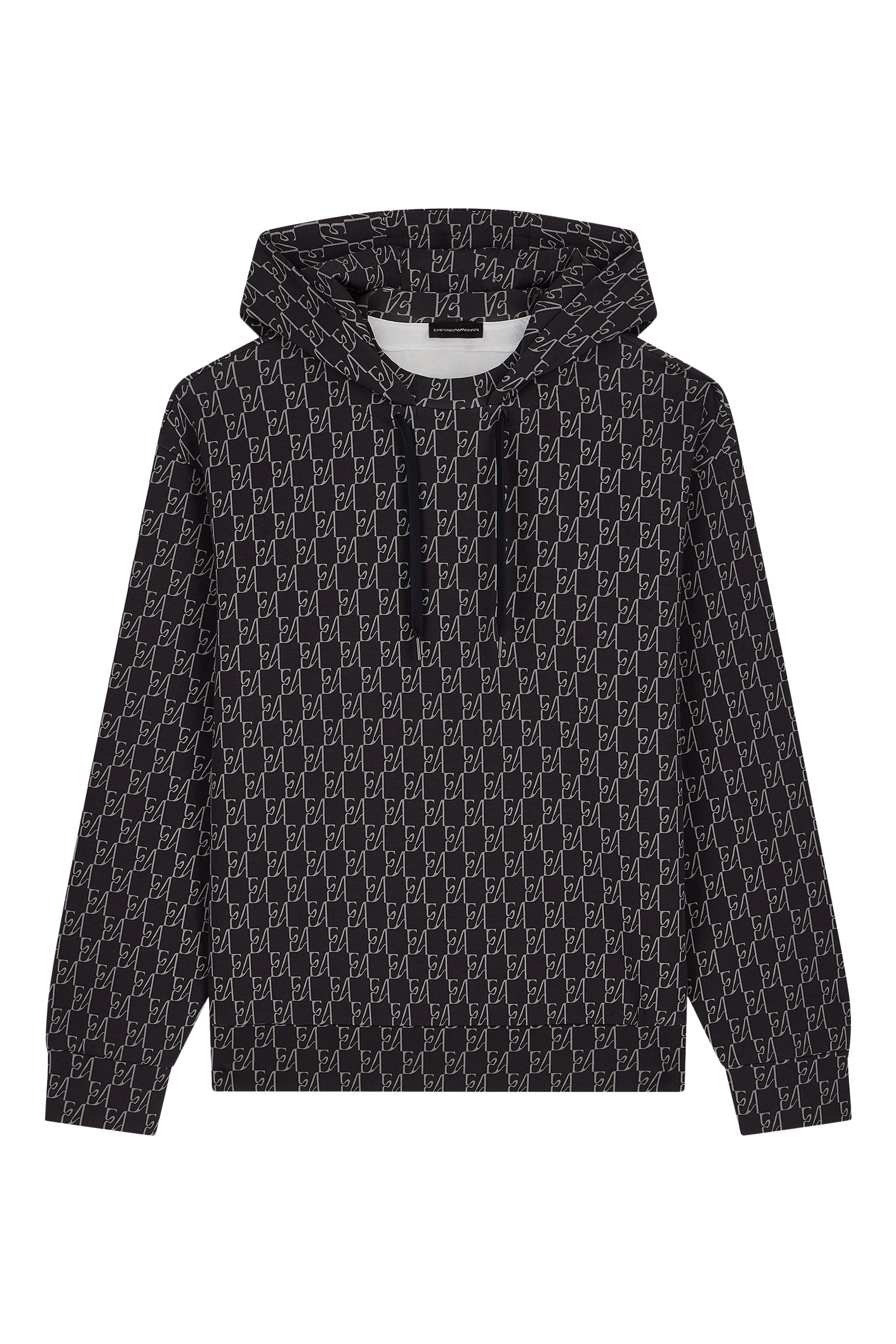 All-Over Logo Print Hoodie 