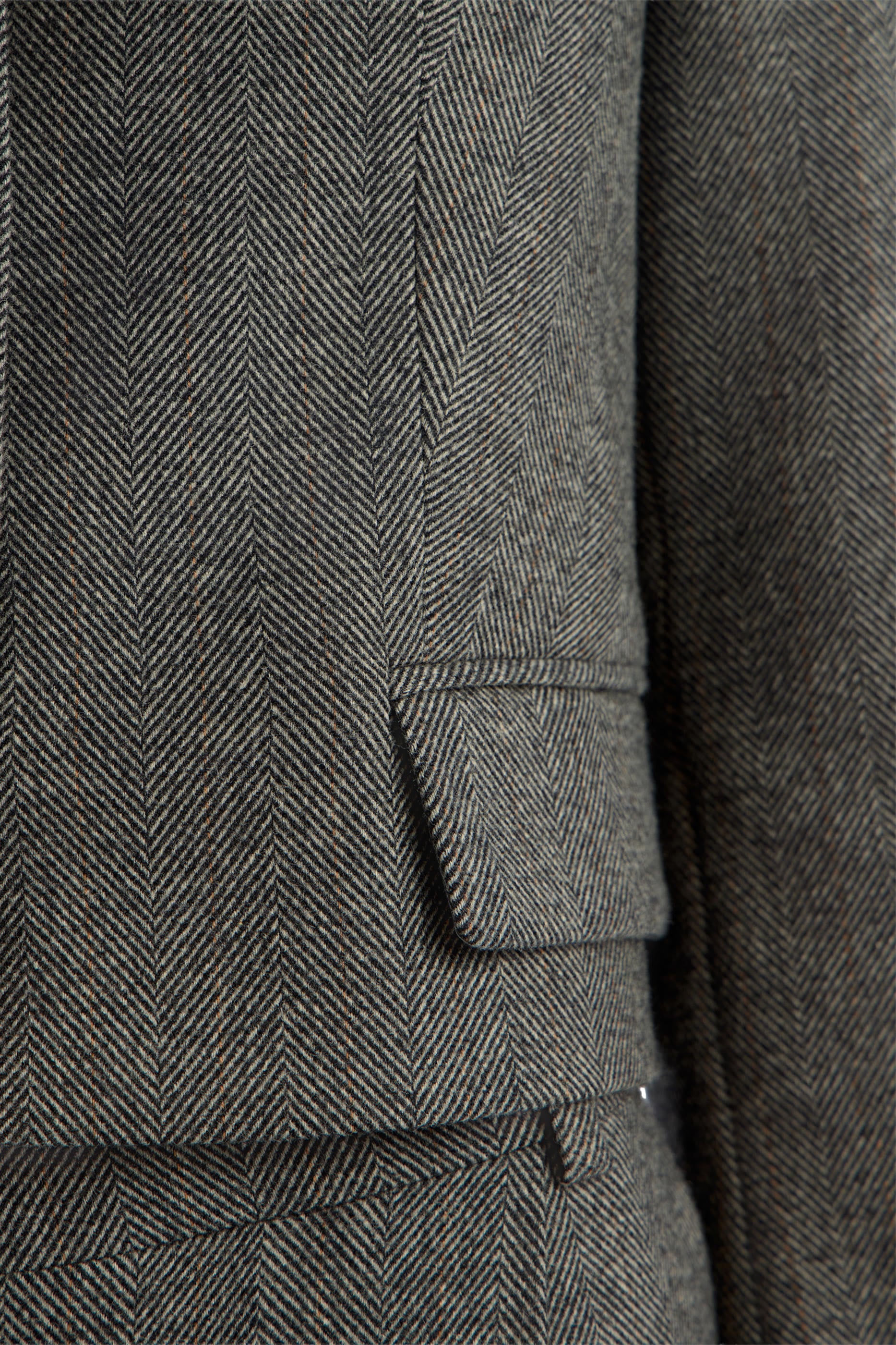  Herringbone Wool-Blend Blazer