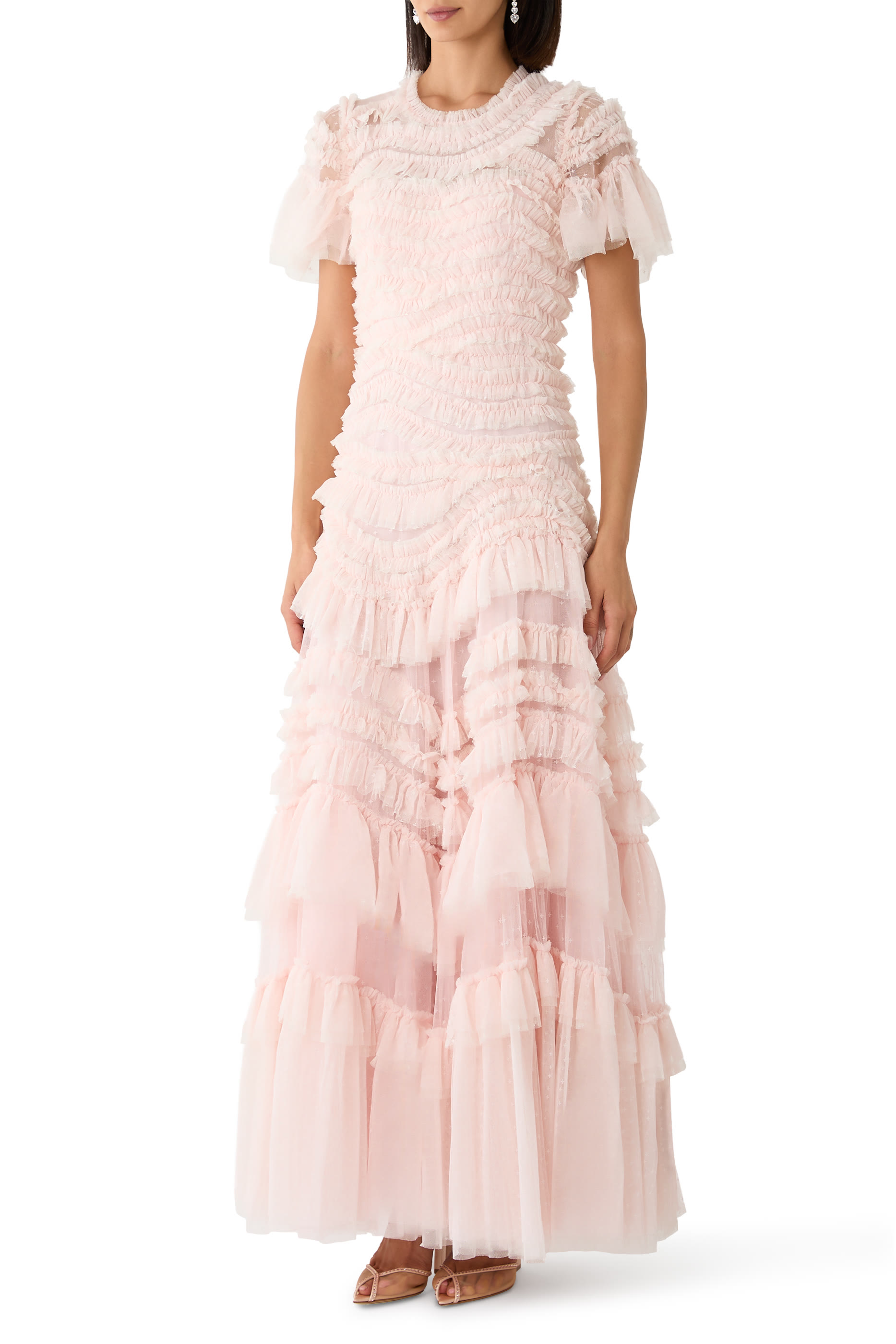 Wild Rose Short Sleeves Gown