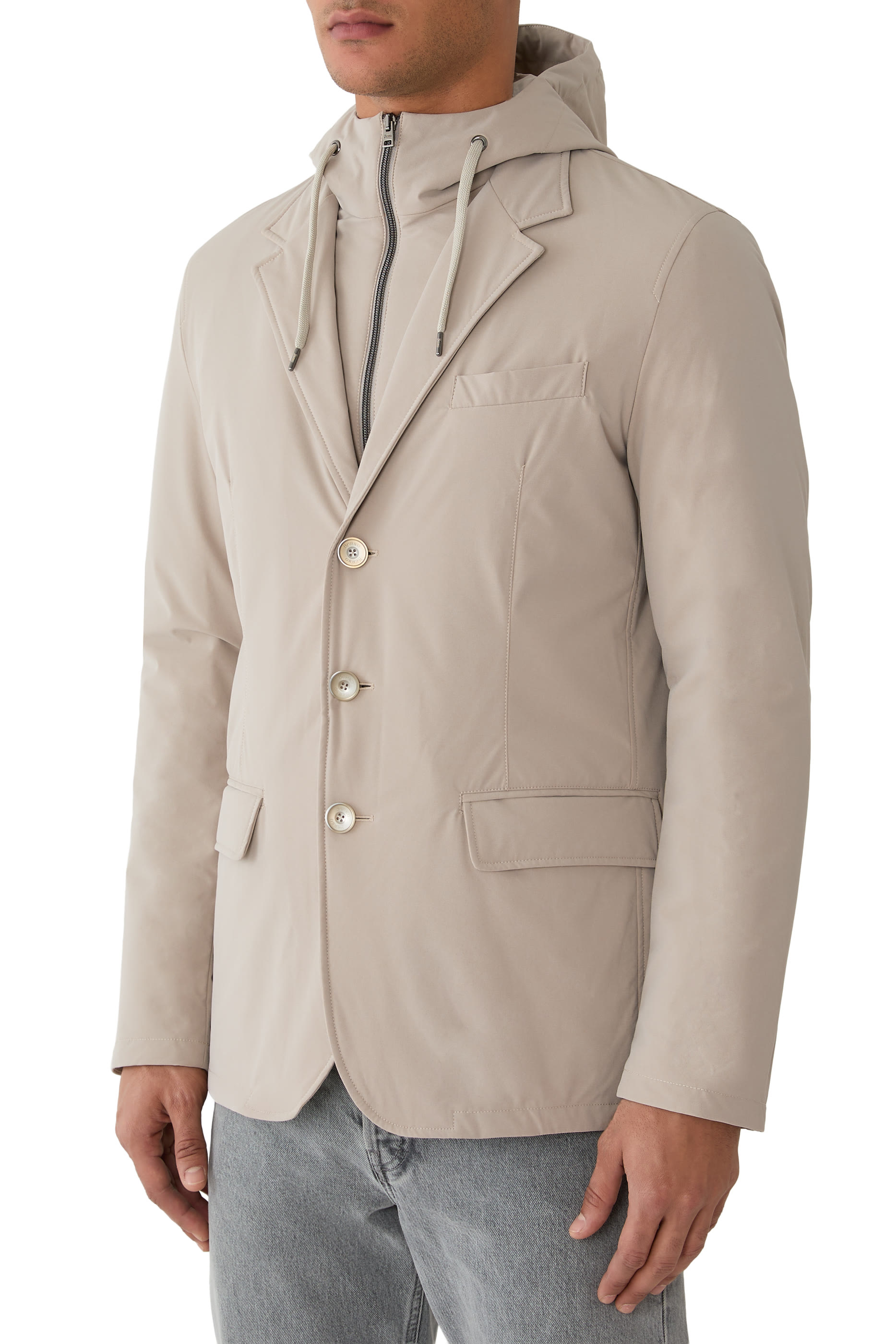Nylon Blazer Jacket 