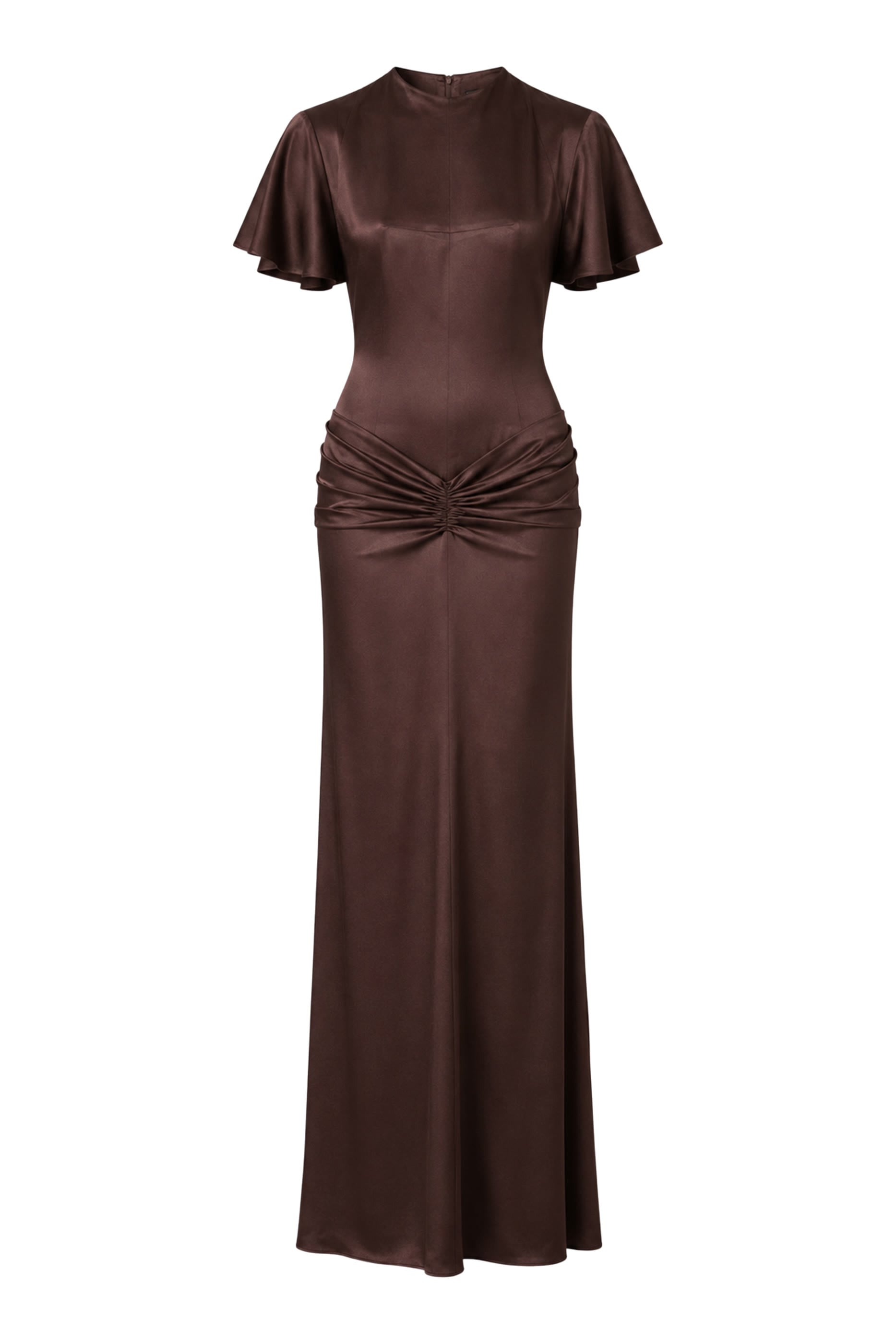Myra Maxi Dress in Double Satin