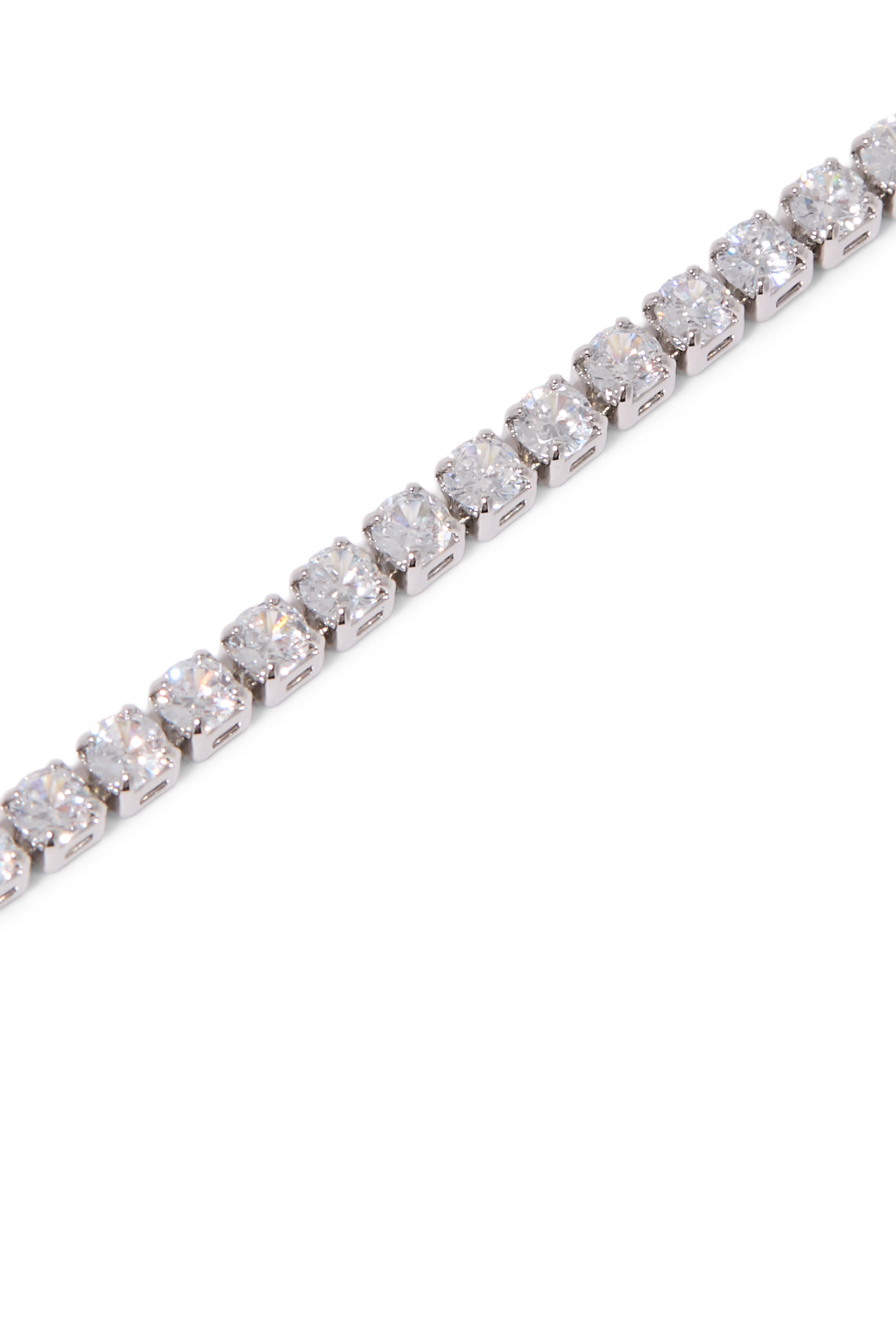 Diamond Tennis Medium Bracelet, Sterling Silver & Cubic Zirconia
