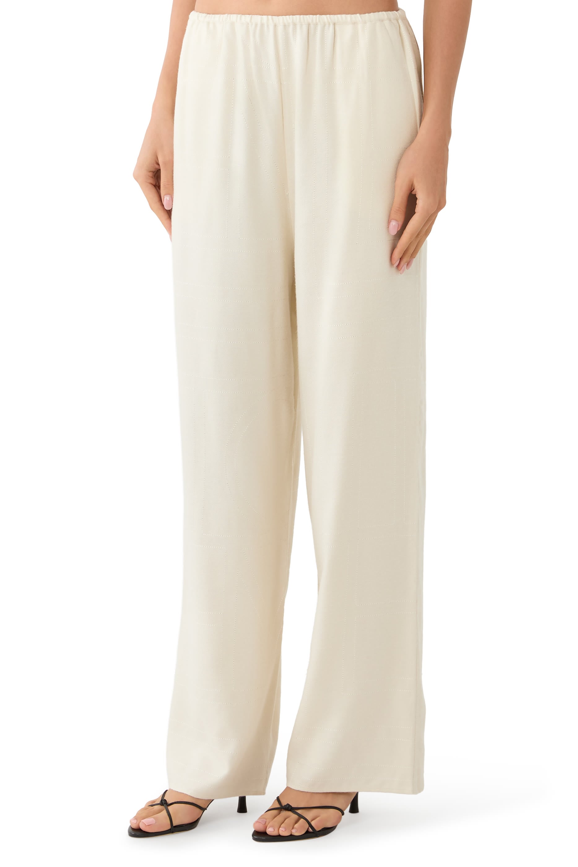 Monogram Flannel Pajama Bottoms