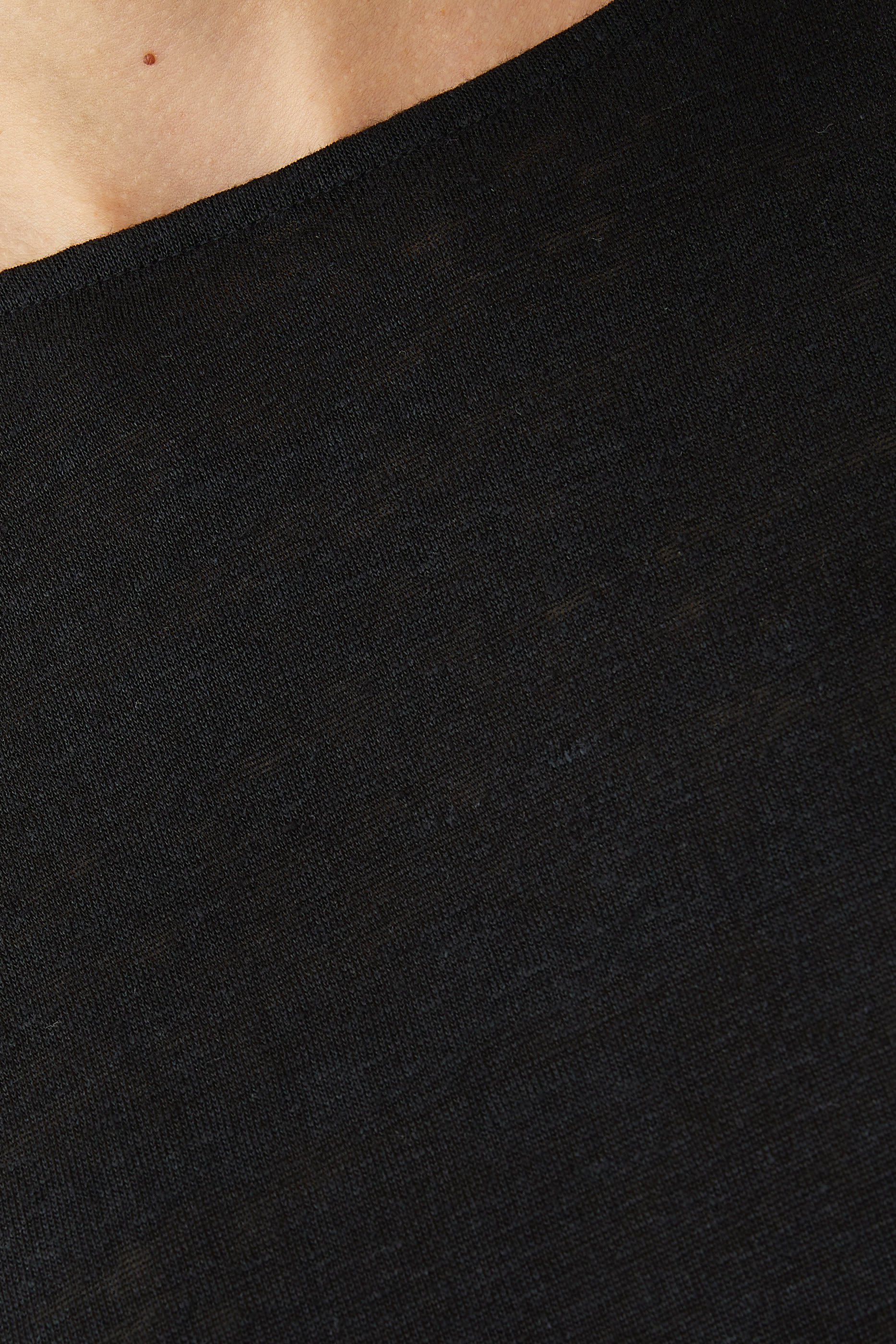 Boat Neck Organic Linen Knit  Crop Tank