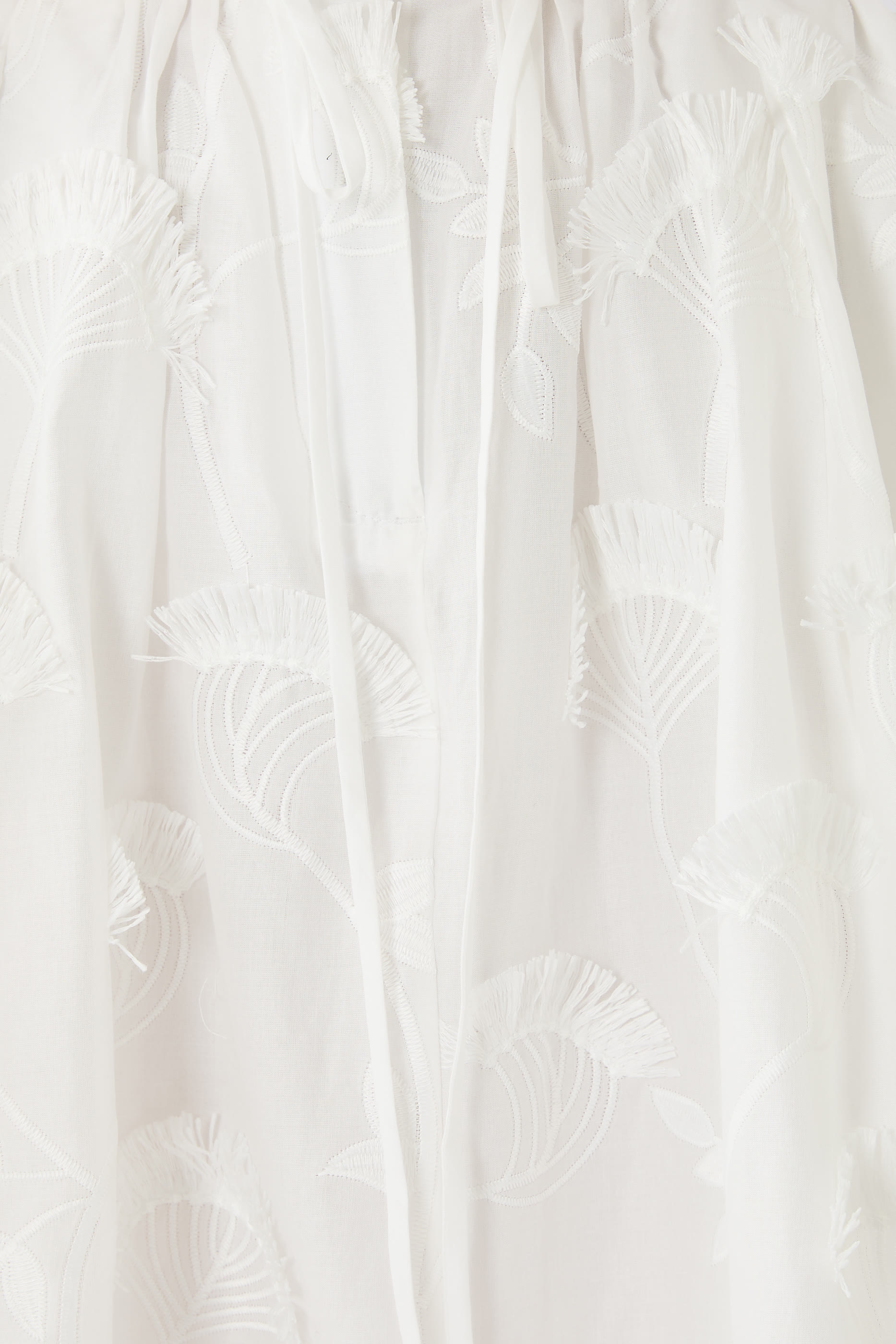 Tie-Waist Midi Skirt with Organza Combo