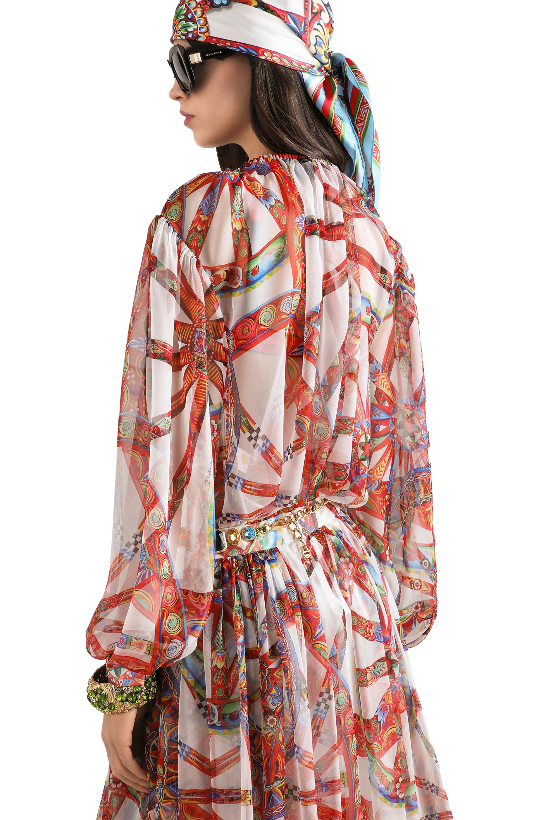 Carretto-Print Top