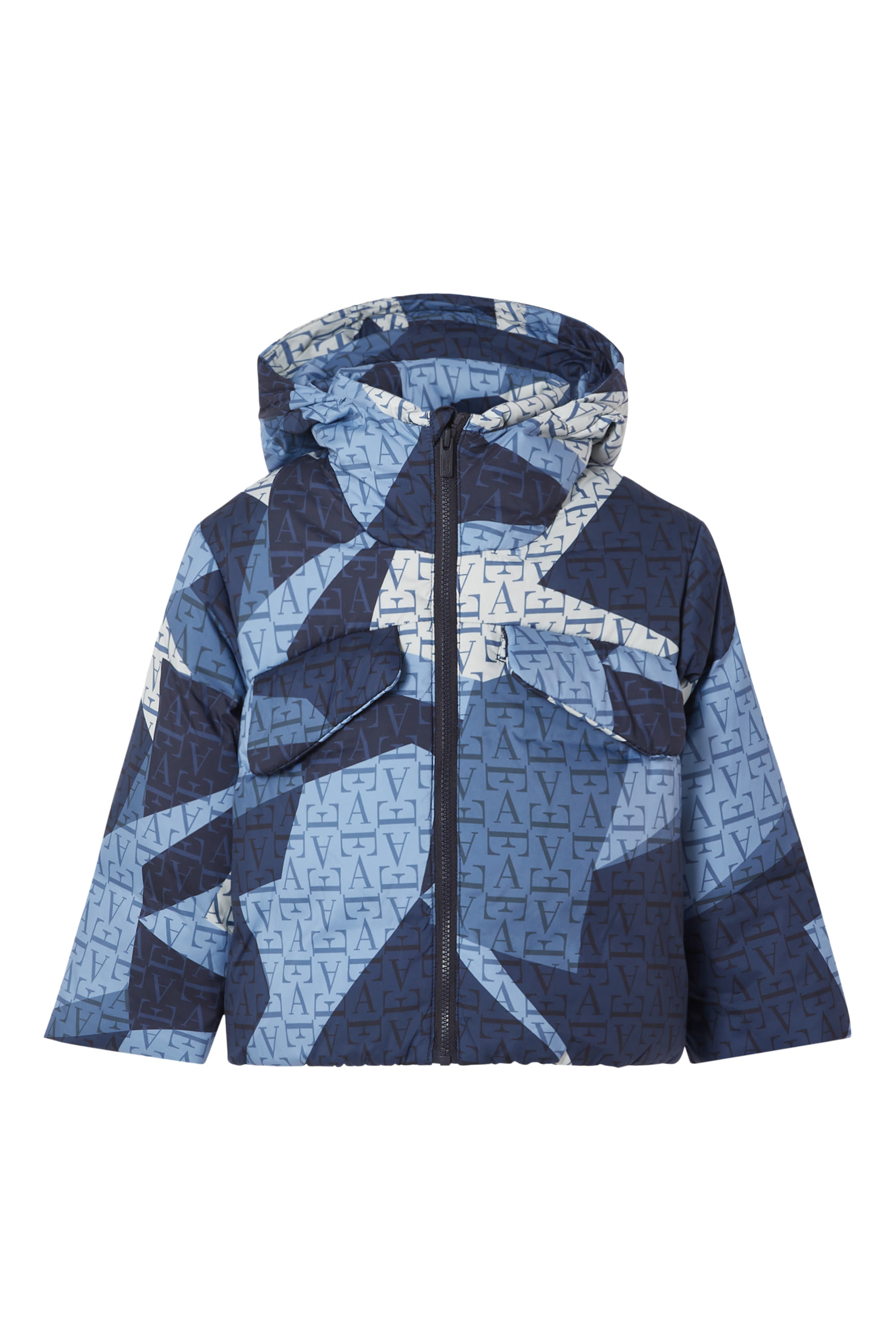 Kids All-Over EA Logo Hooded Jacket
