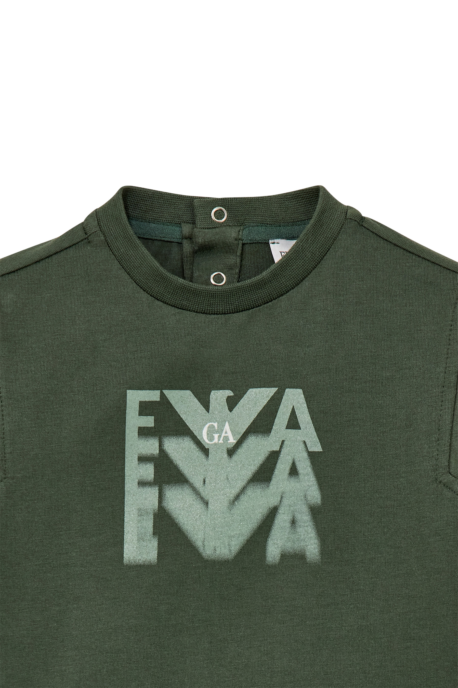 Kids Logo Back Button Closure T-Shirt