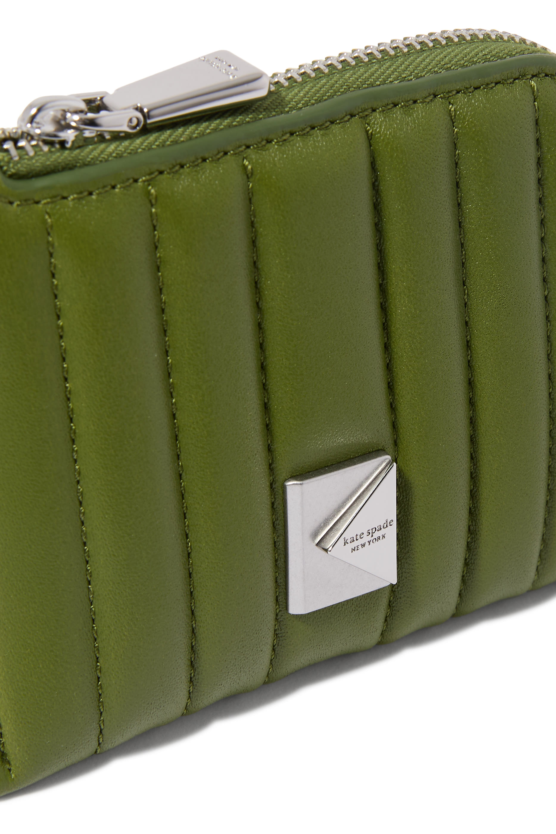 Deco Quilted Coin Card Case Wristlet 