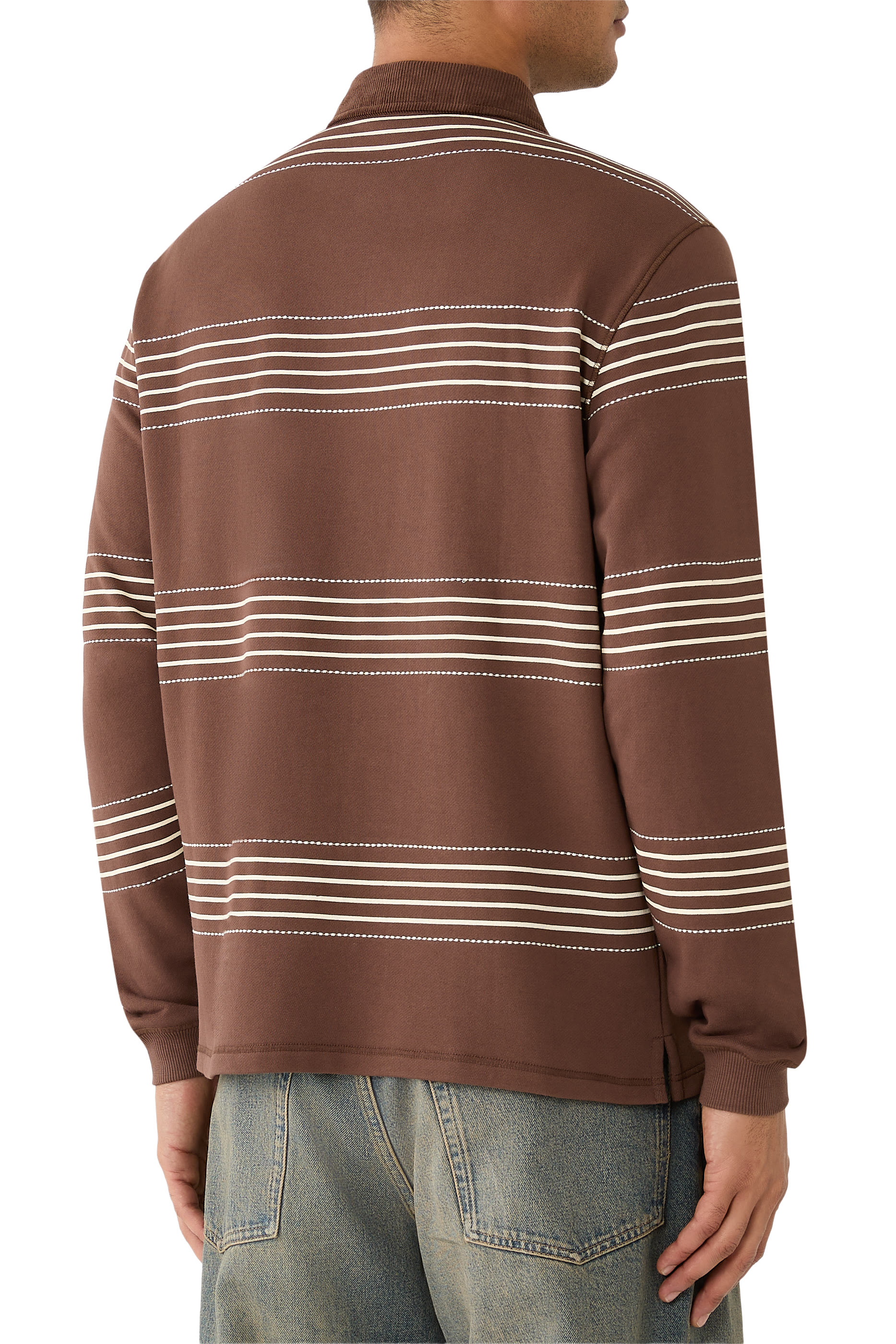 Editor Striped Rugby Polo Shirt