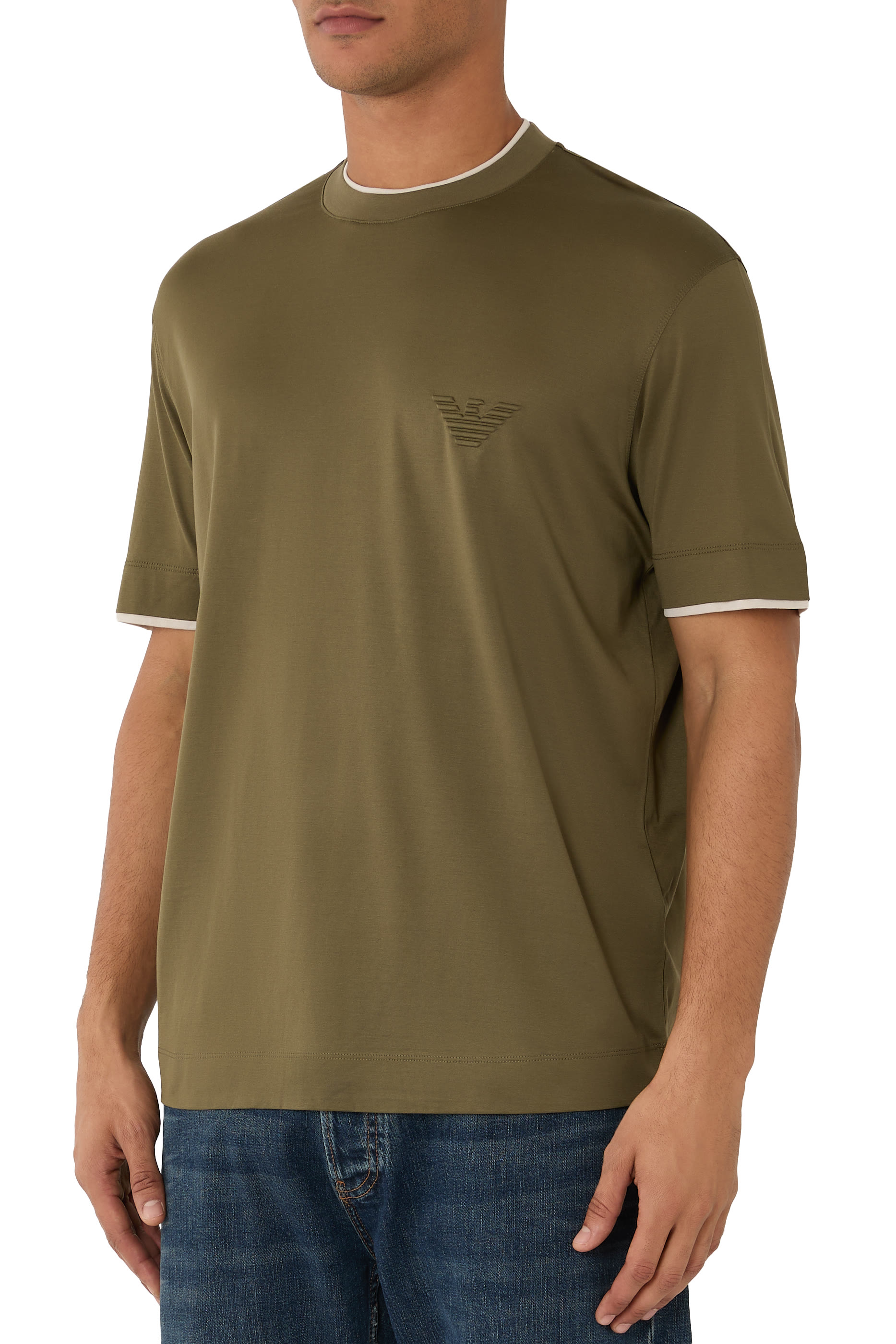 EA Logo Embroidery T-Shirt