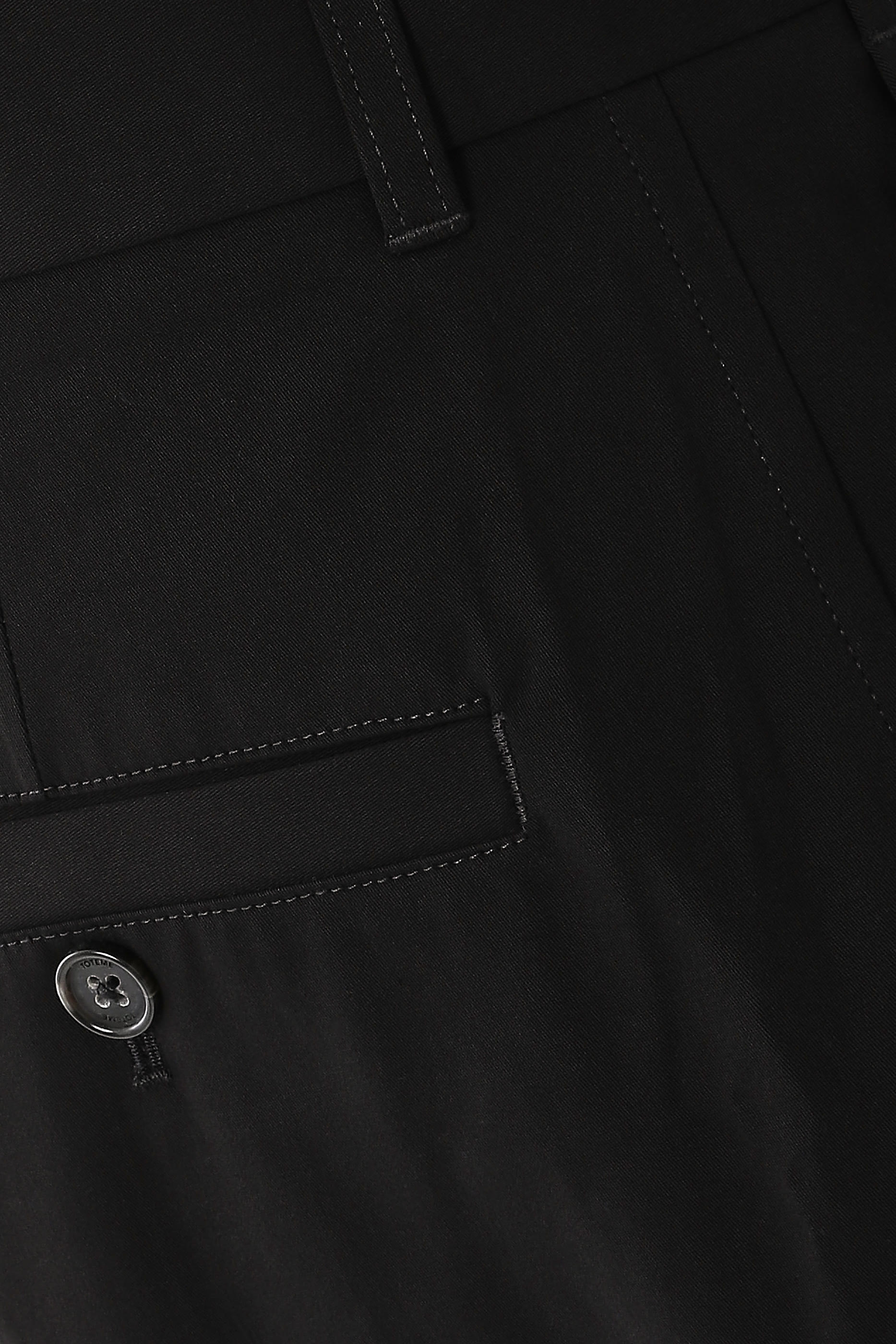 Single Pleat Cotton Trousers