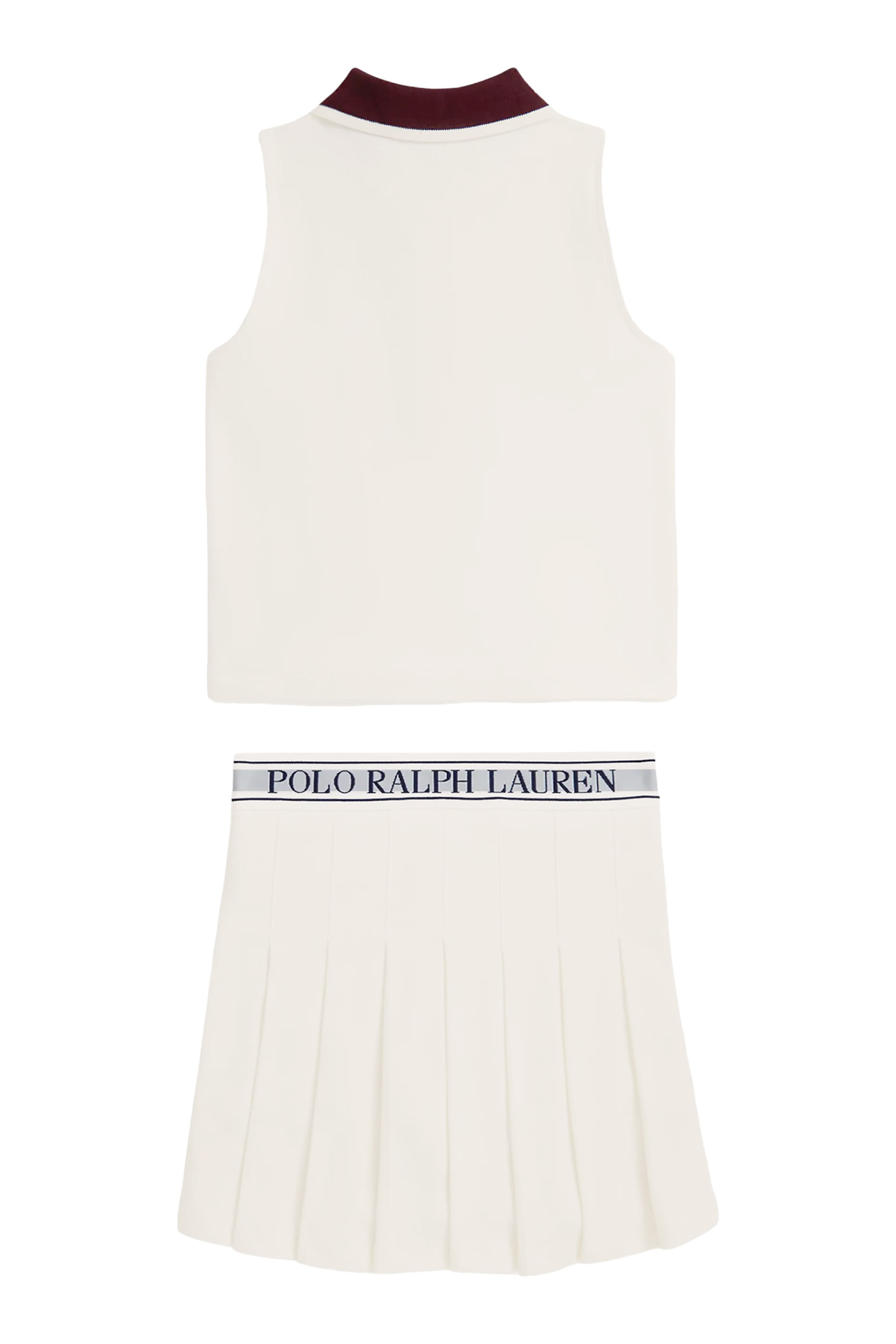 Kids Logo Boxy Polo Shirt and Skorts Set