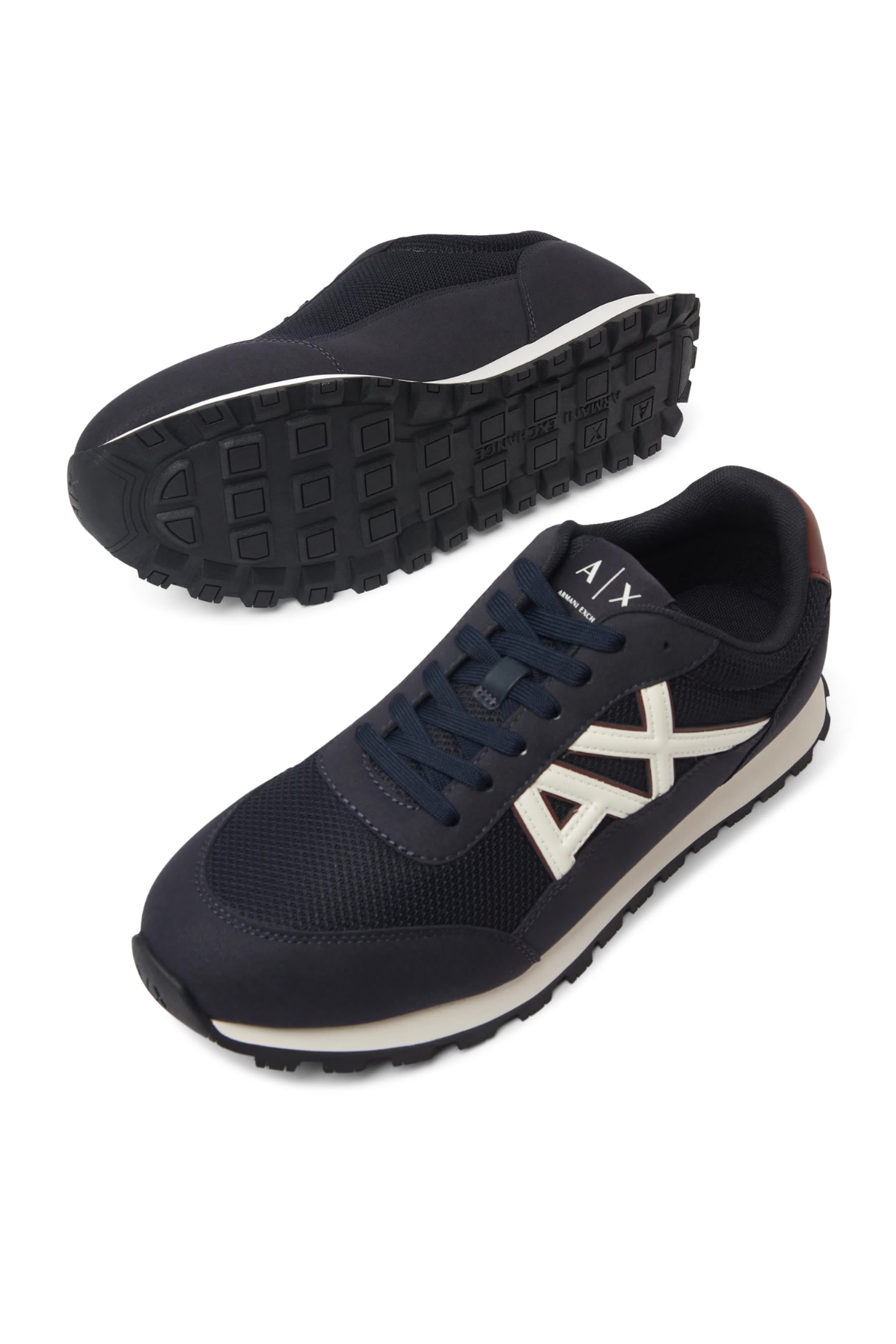 Drop Side AX Logo Low-Top Sneakers