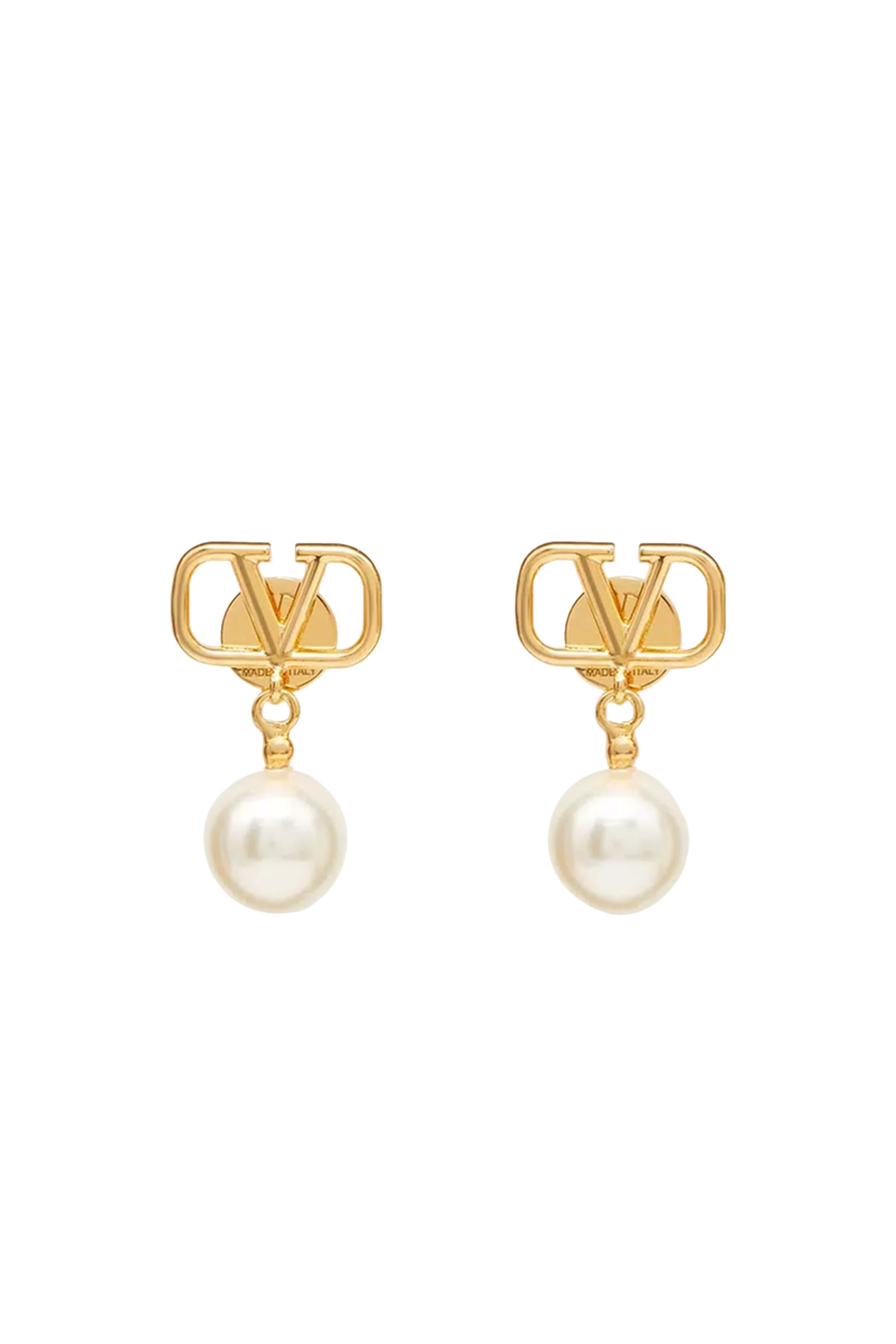  VLogo Signature Earrings With Swarovski® Pearls 
