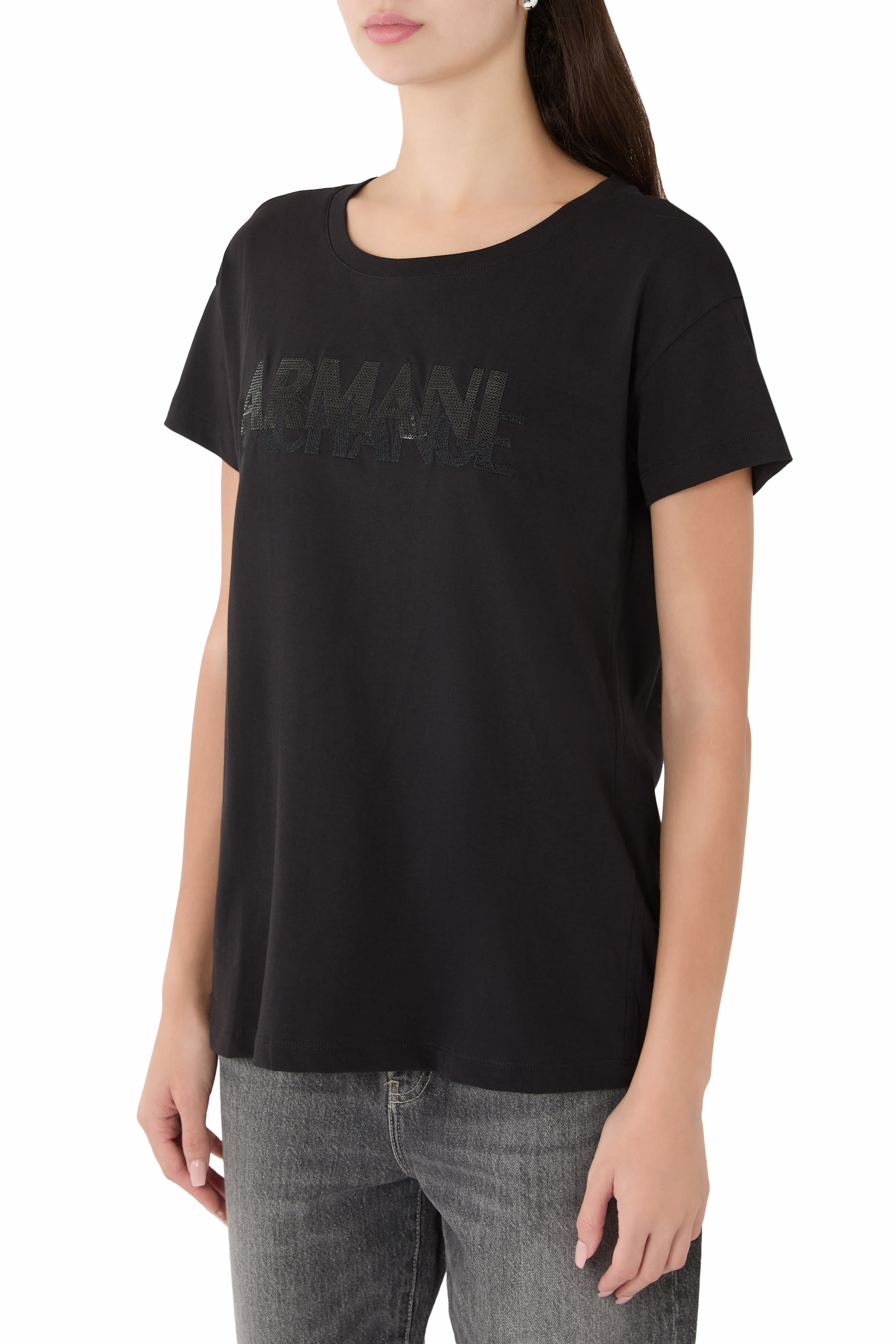Sequinned Logo T-Shirt