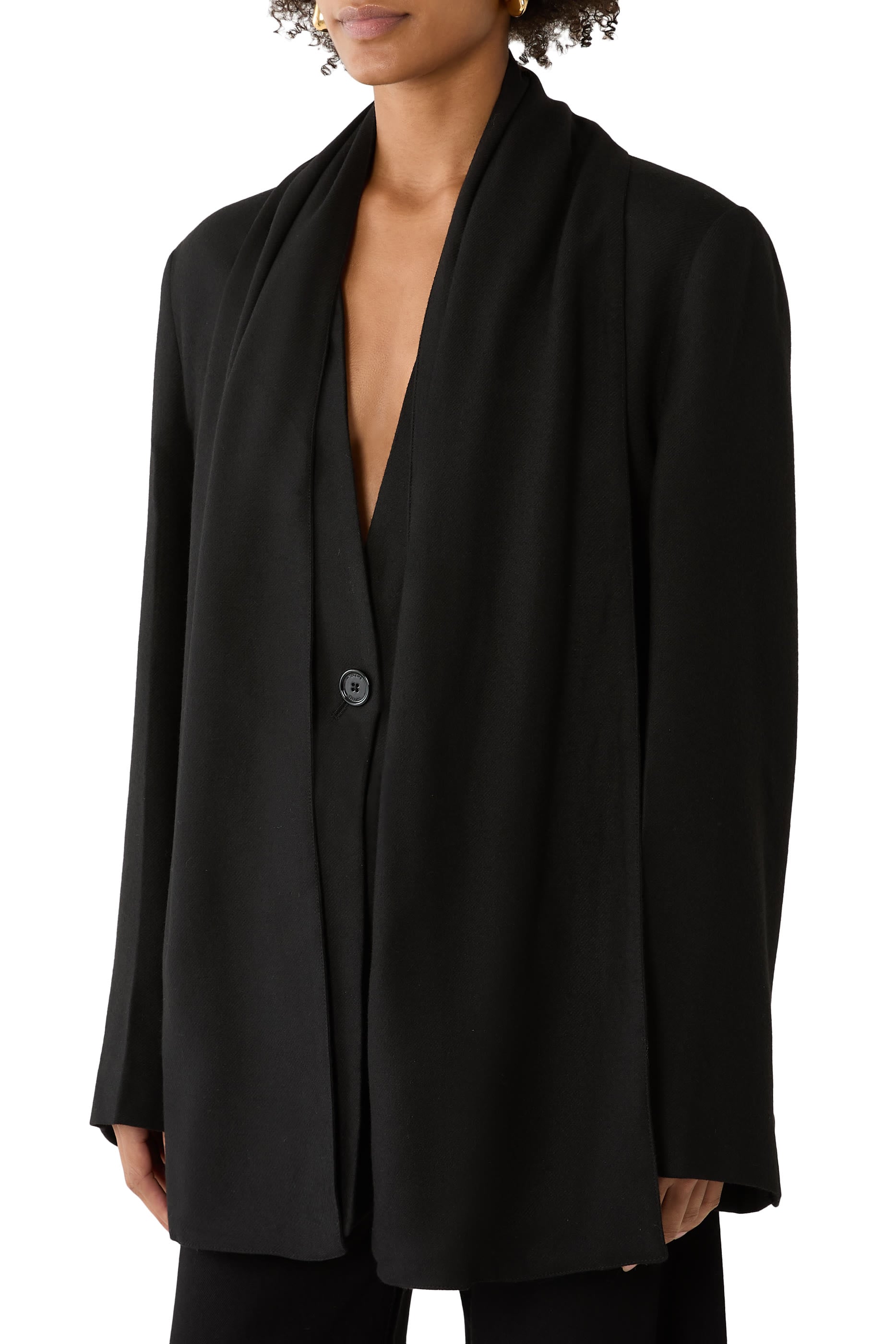 Scarf Lapel Blazer