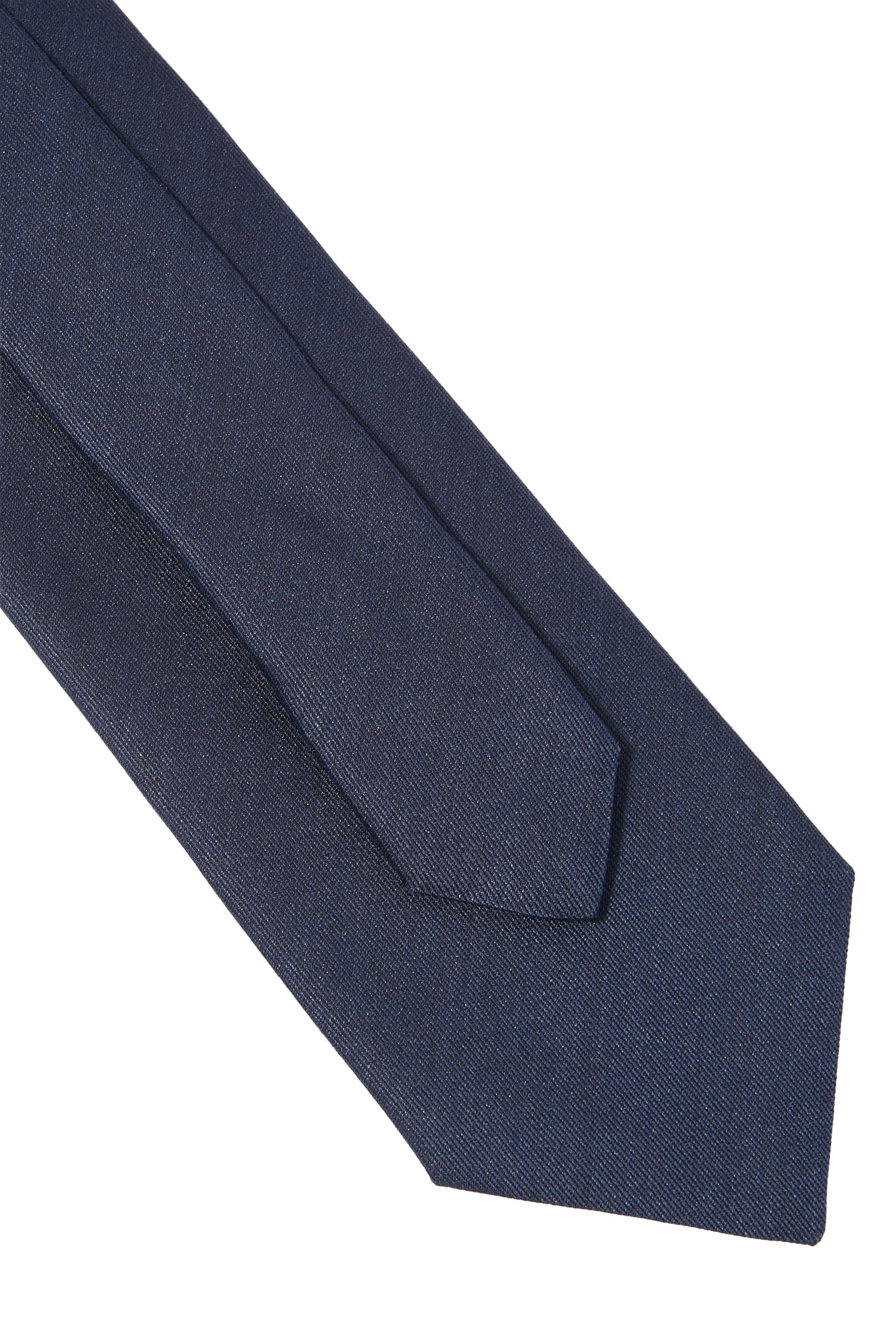 Solid Woven Shantung Silk Tie 
