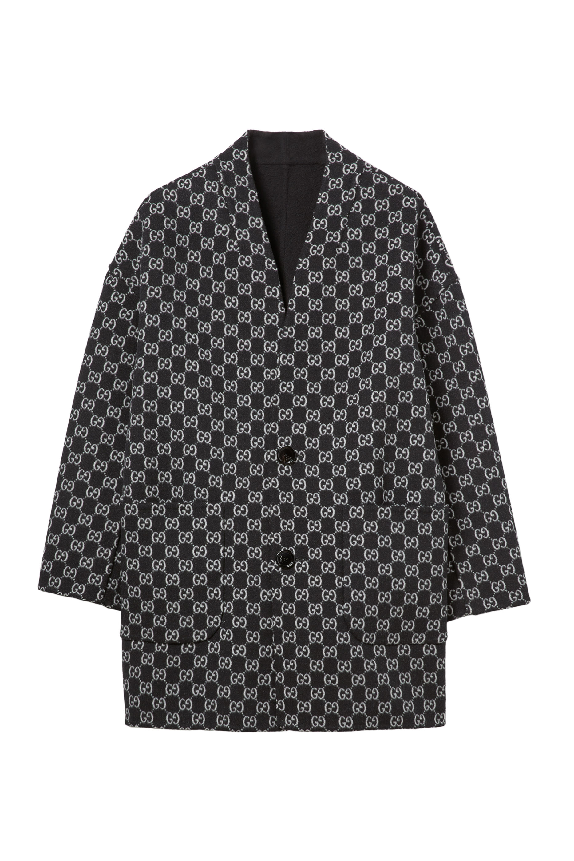  Reversible Silk Wool Coat 