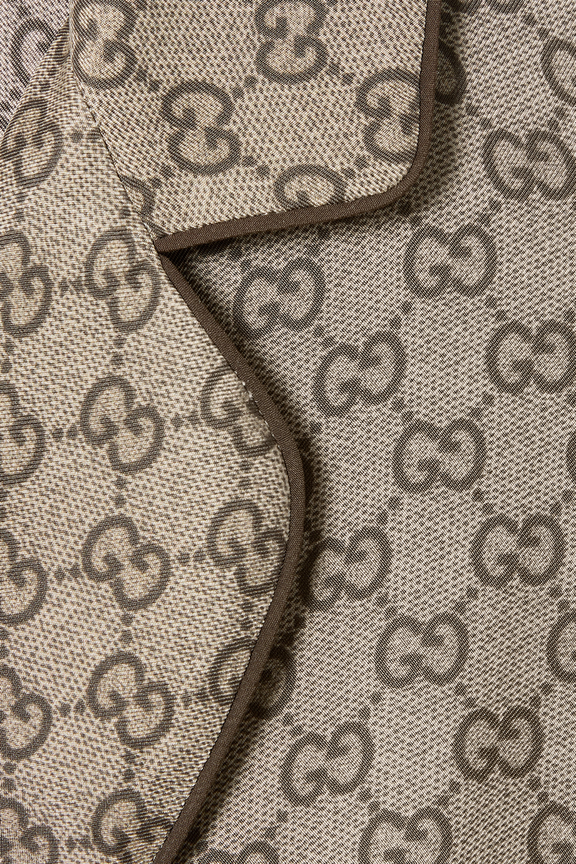 All-Over GG Print Silk Twill Shirt