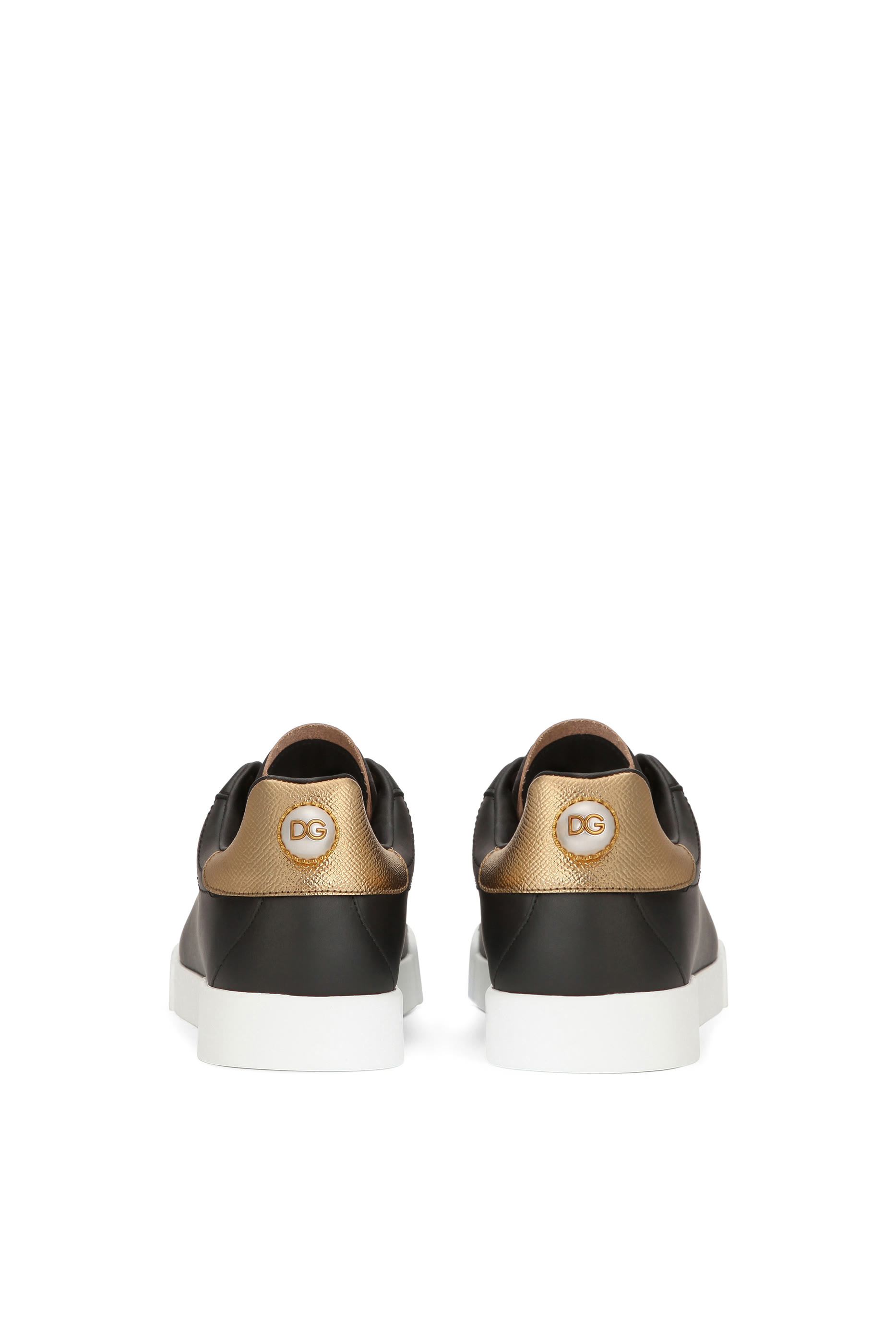 Calfskin Nappa Portofino Sneakers with Lettering