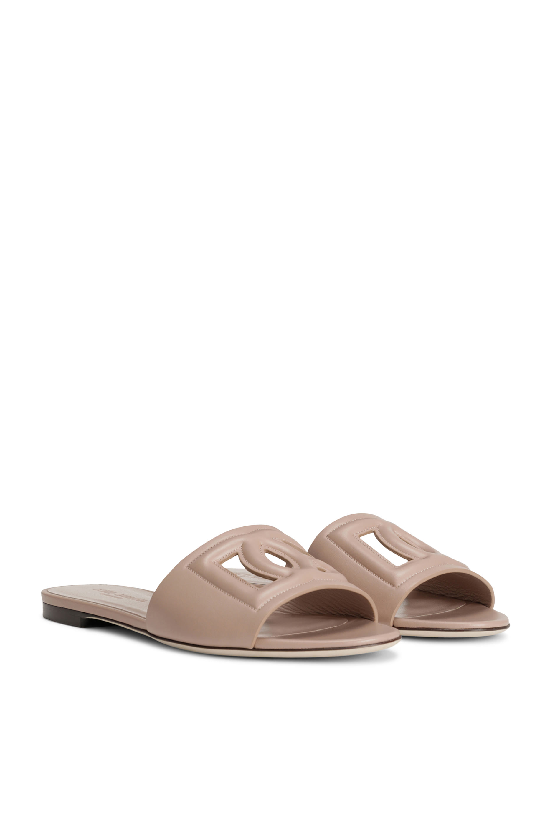 Calfskin Slides with DG Logo