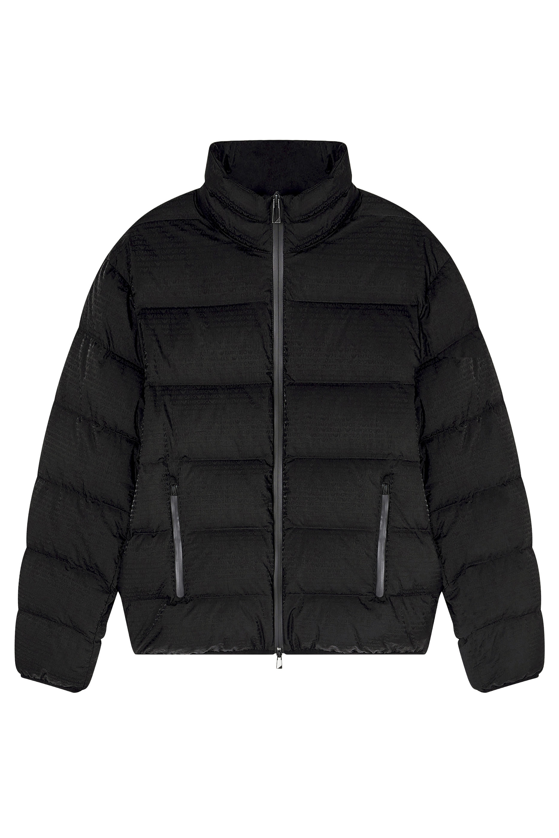 Logo Lettering Quilted Down Jacket