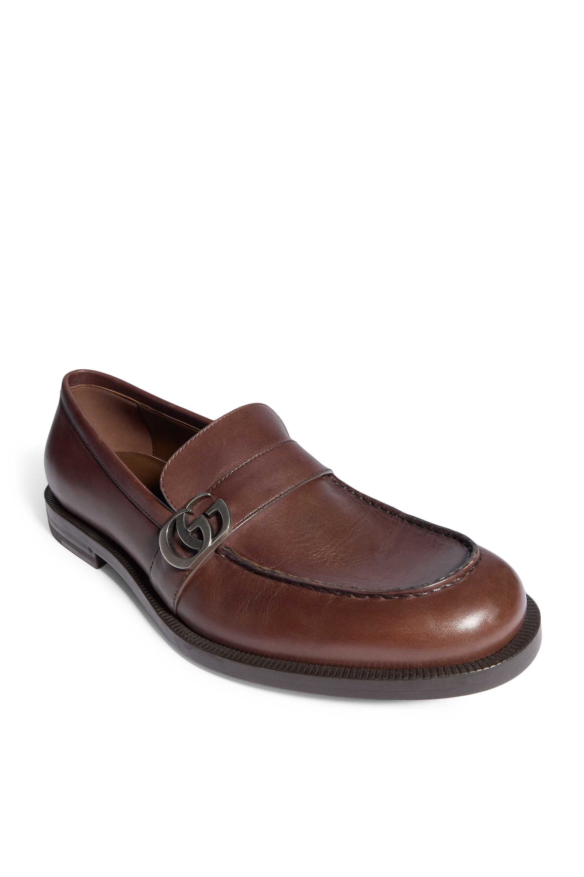  GG Leather Loafers