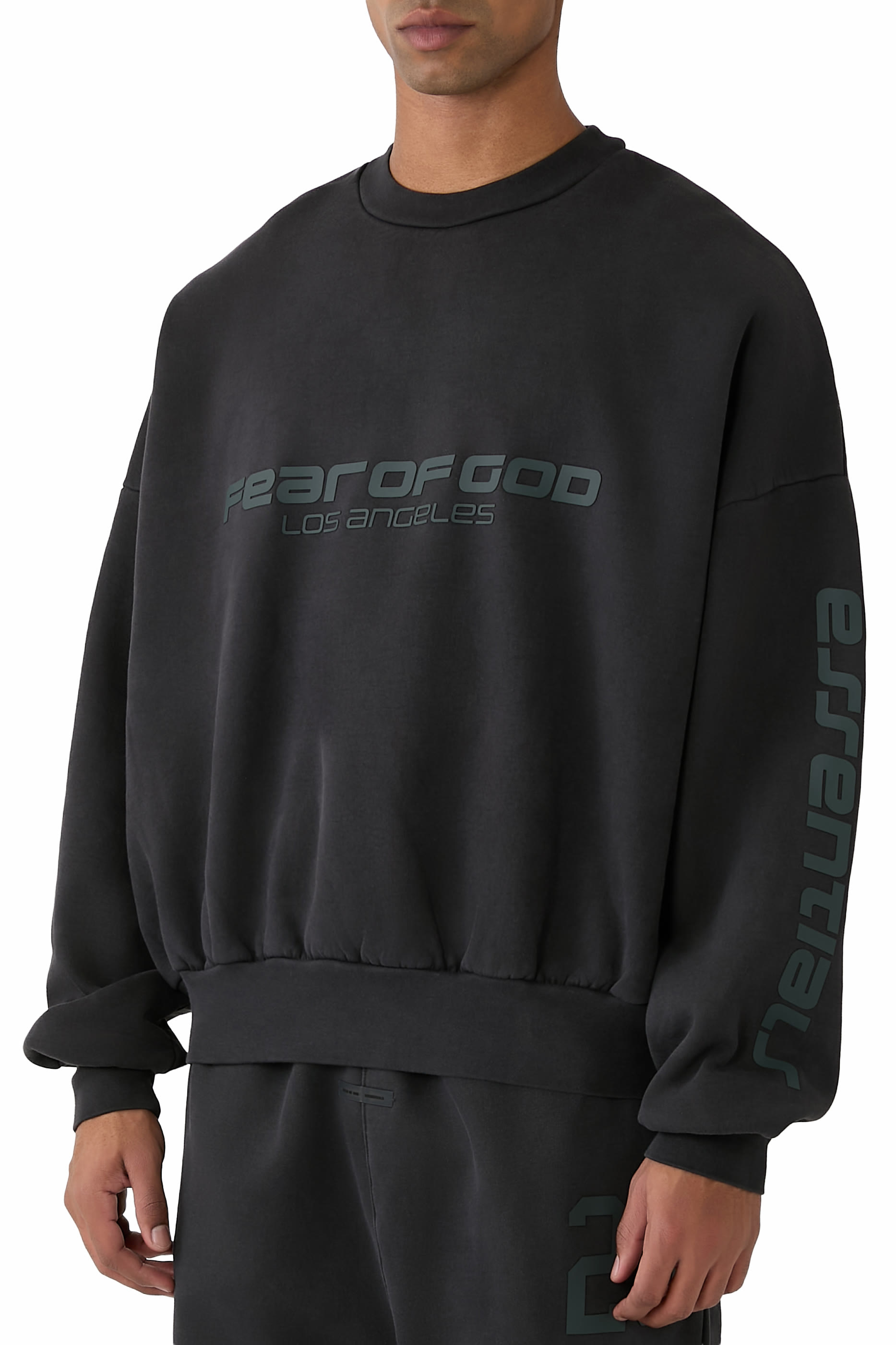 Los Angeles Heavy Fleece Cropped Sweatshirt 
