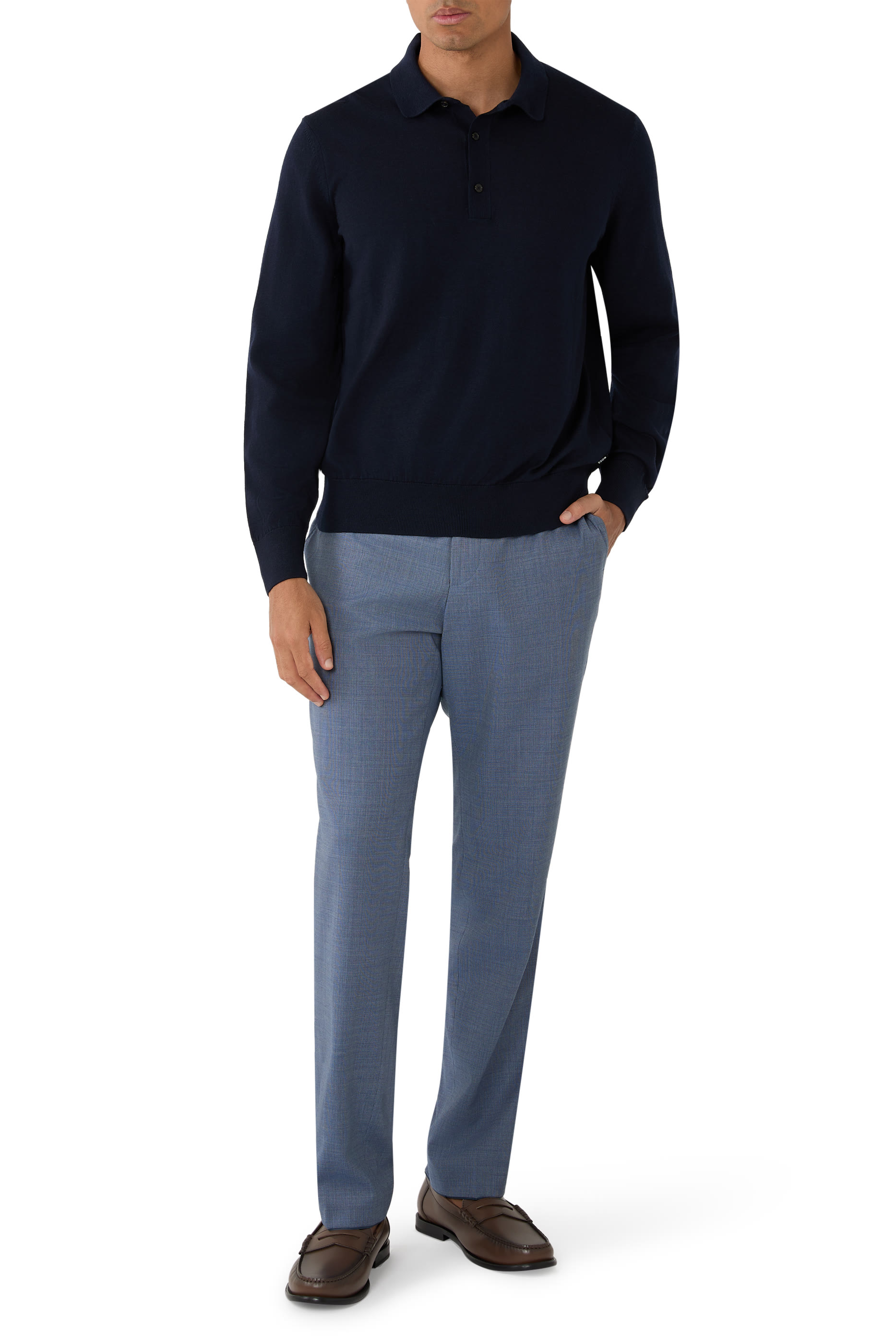 H-Lancione Long Sleeves Polo