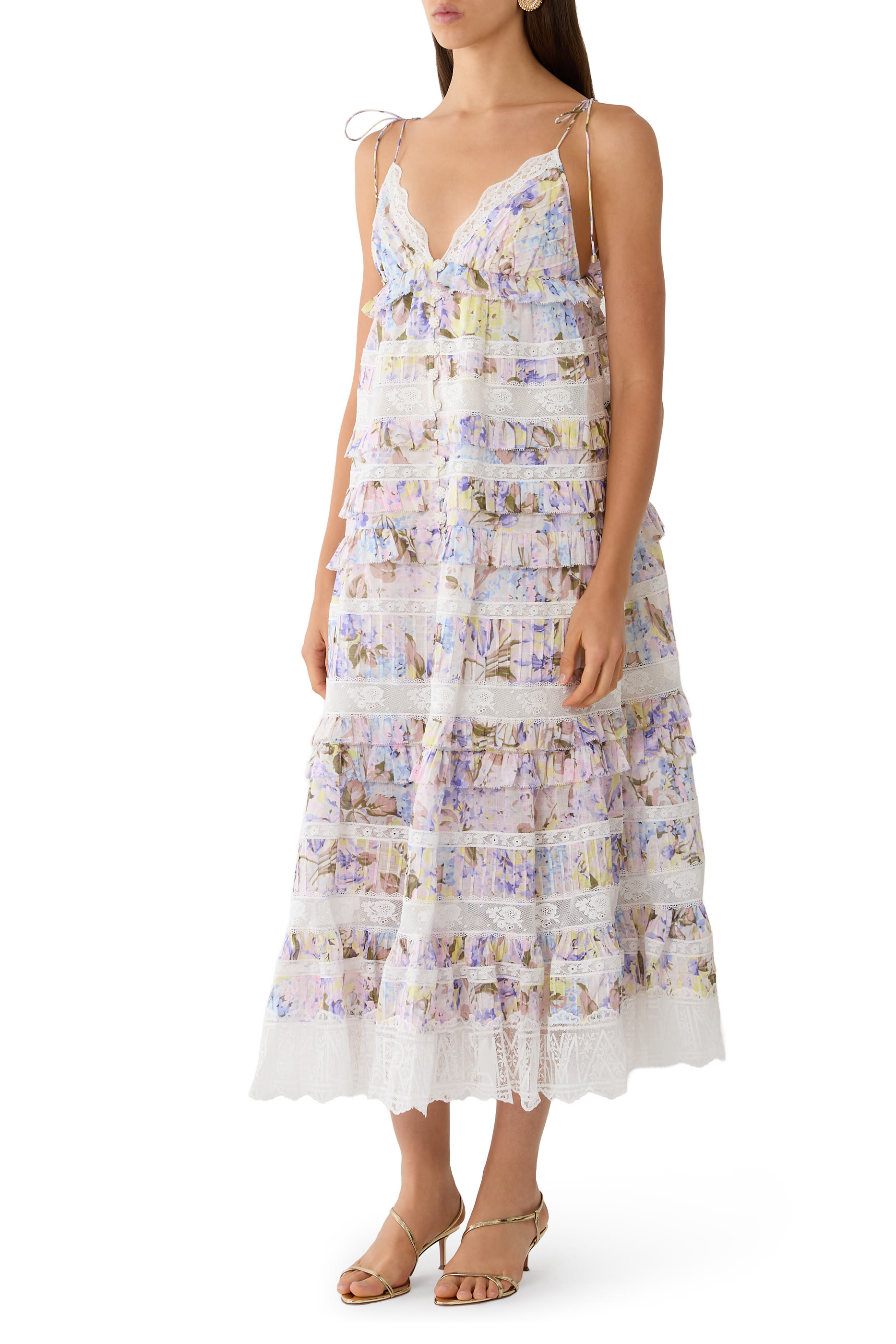  Solstice Tiered Midi Dress 