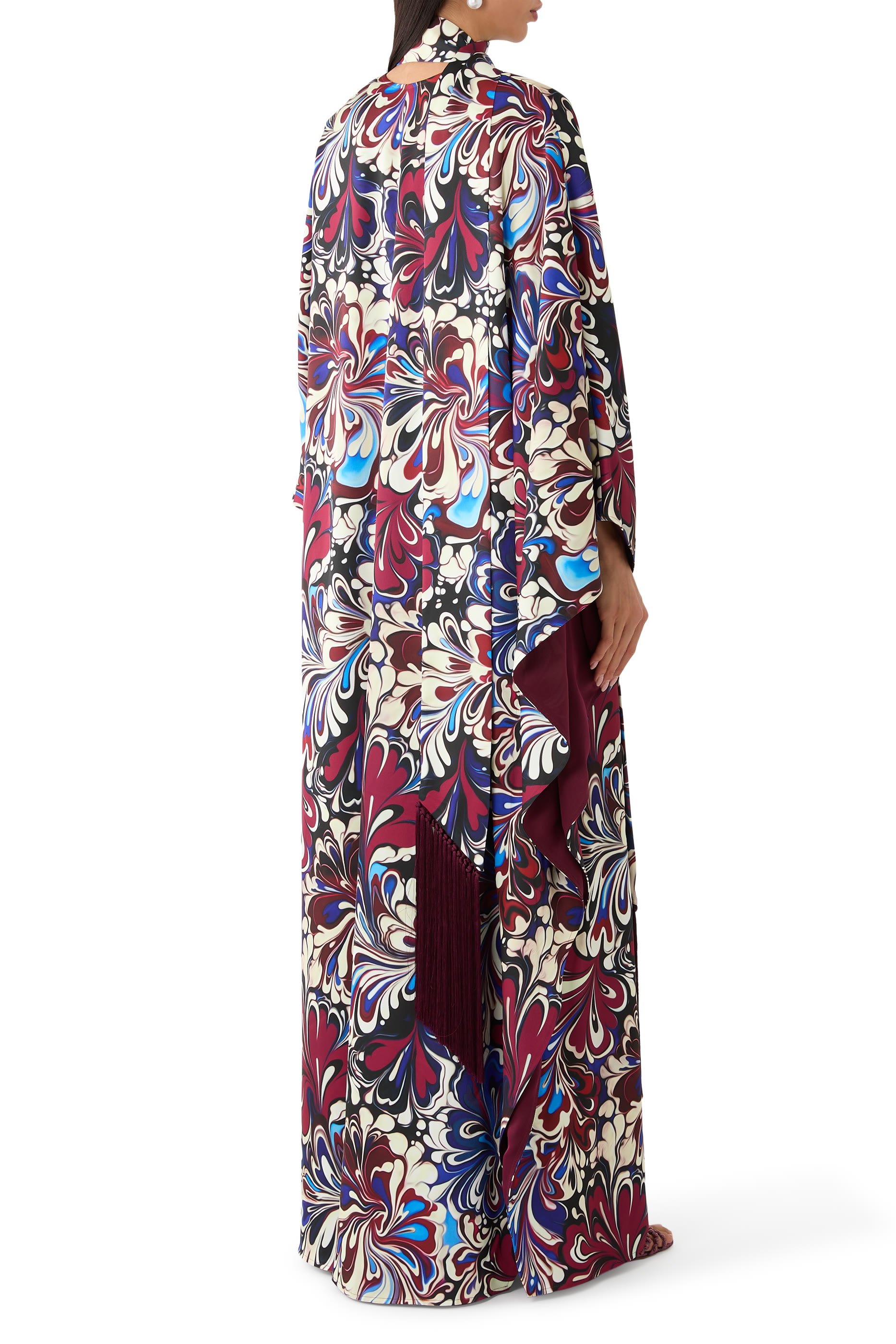 Kira Kaftan Mizutama Marble Claret