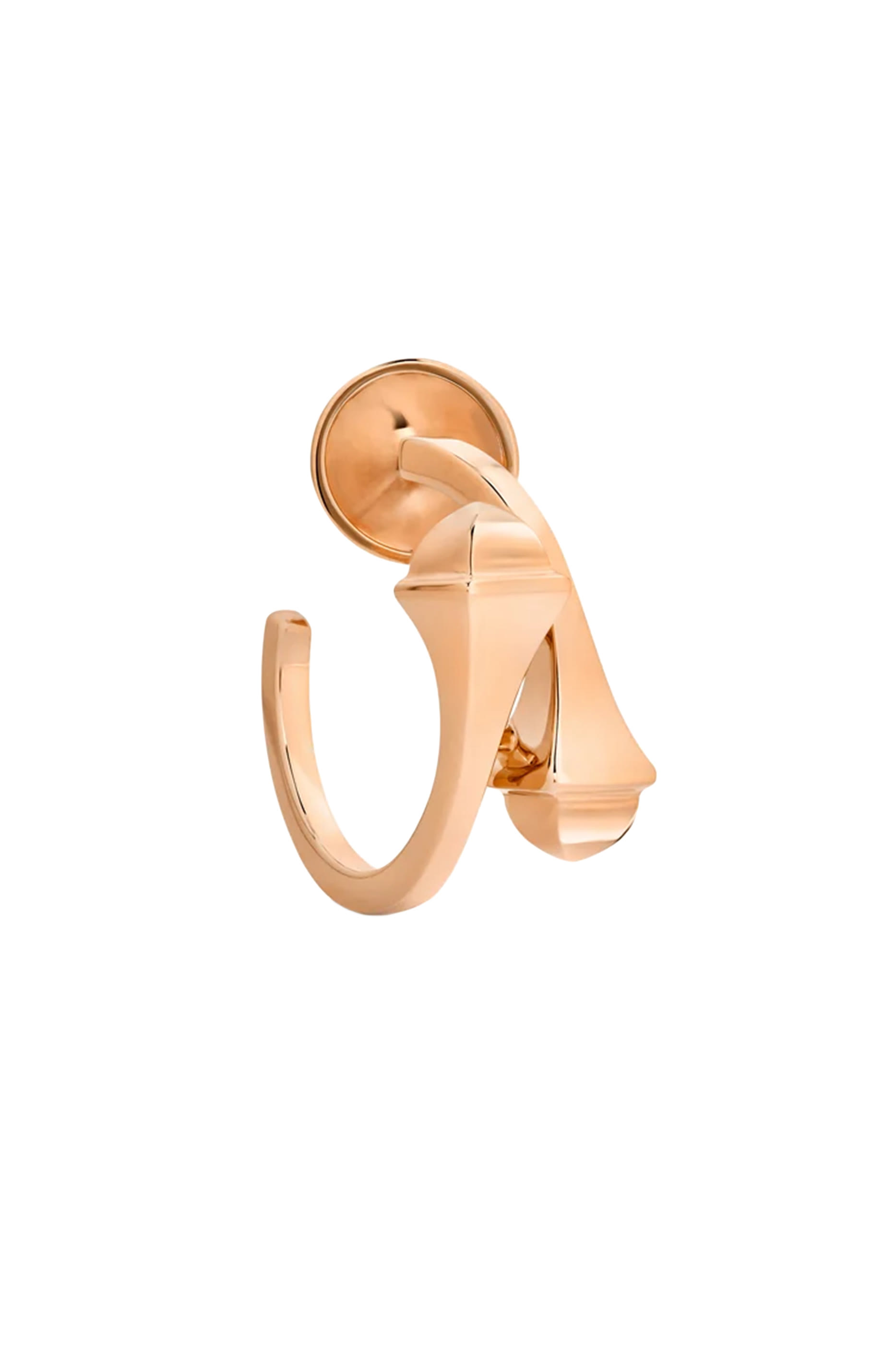 Cleo Full Open Hoop Earrings, 18K Rose Gold