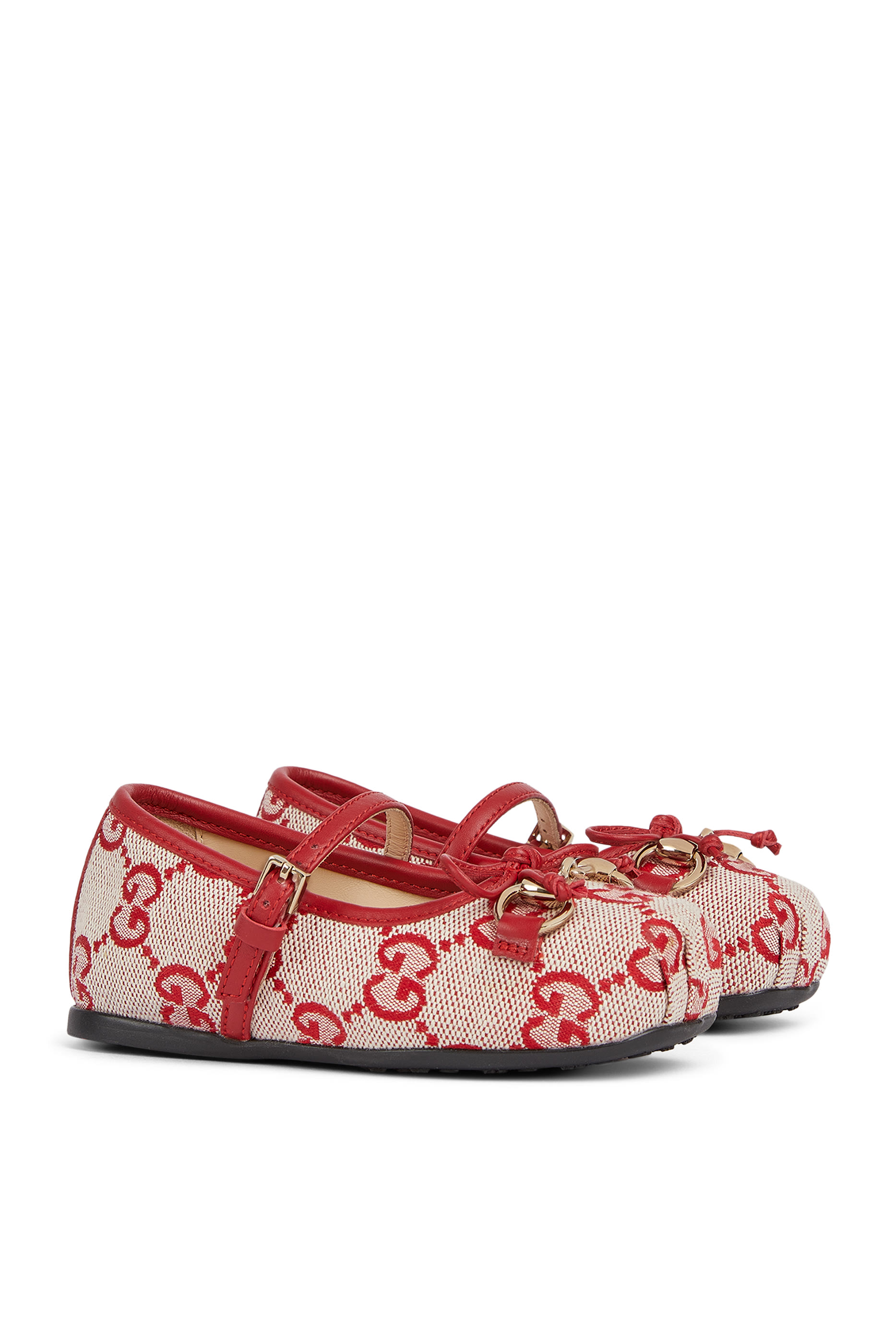 Kids GG Horsebit Ballet Flats