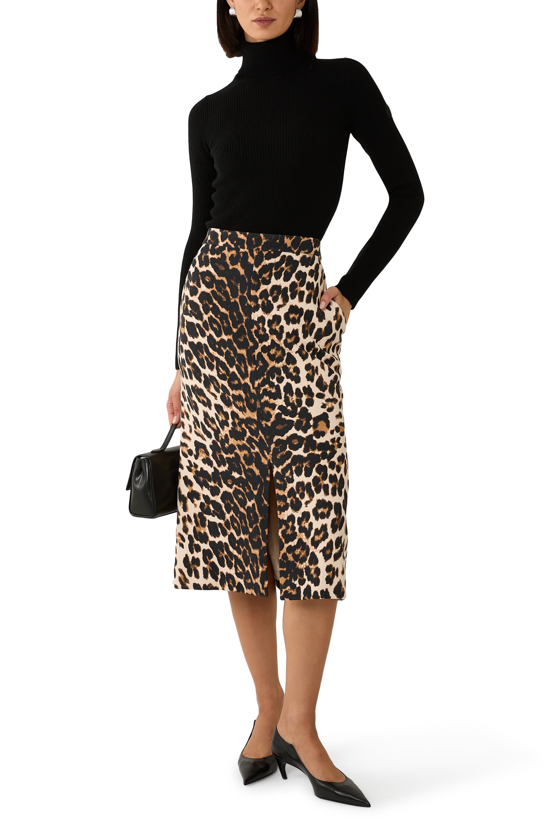 Leopard Midi Skirt