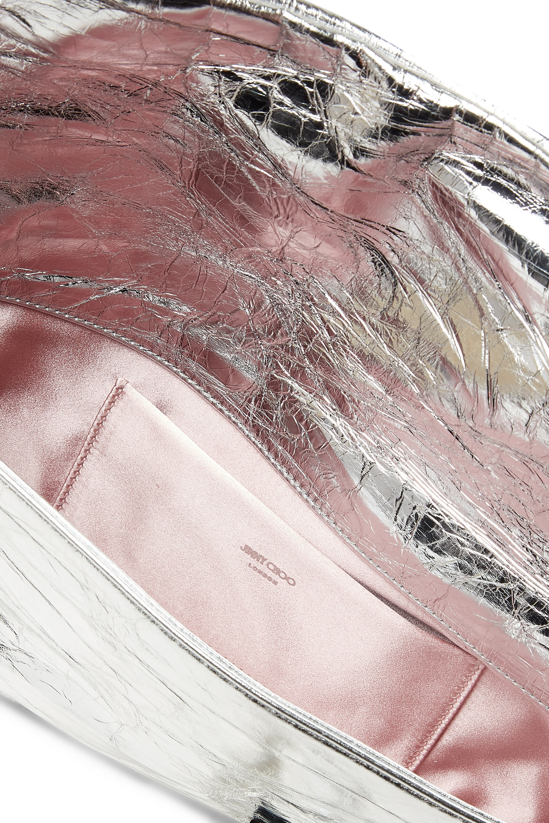 Zandra Crystal-Embellished Clutch Bag in Patent Leather