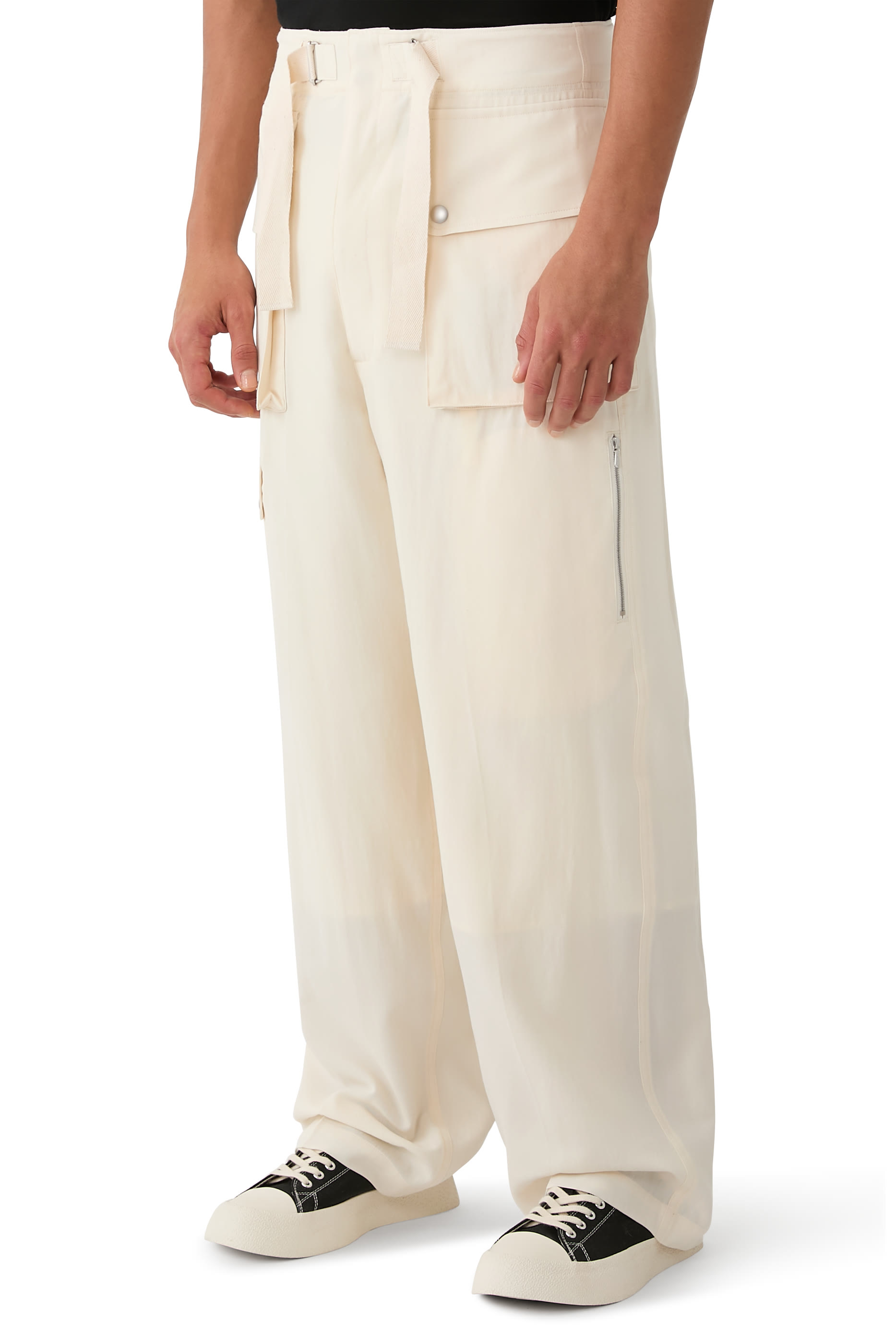Light Cotton Wool Viyella Cargo Pants