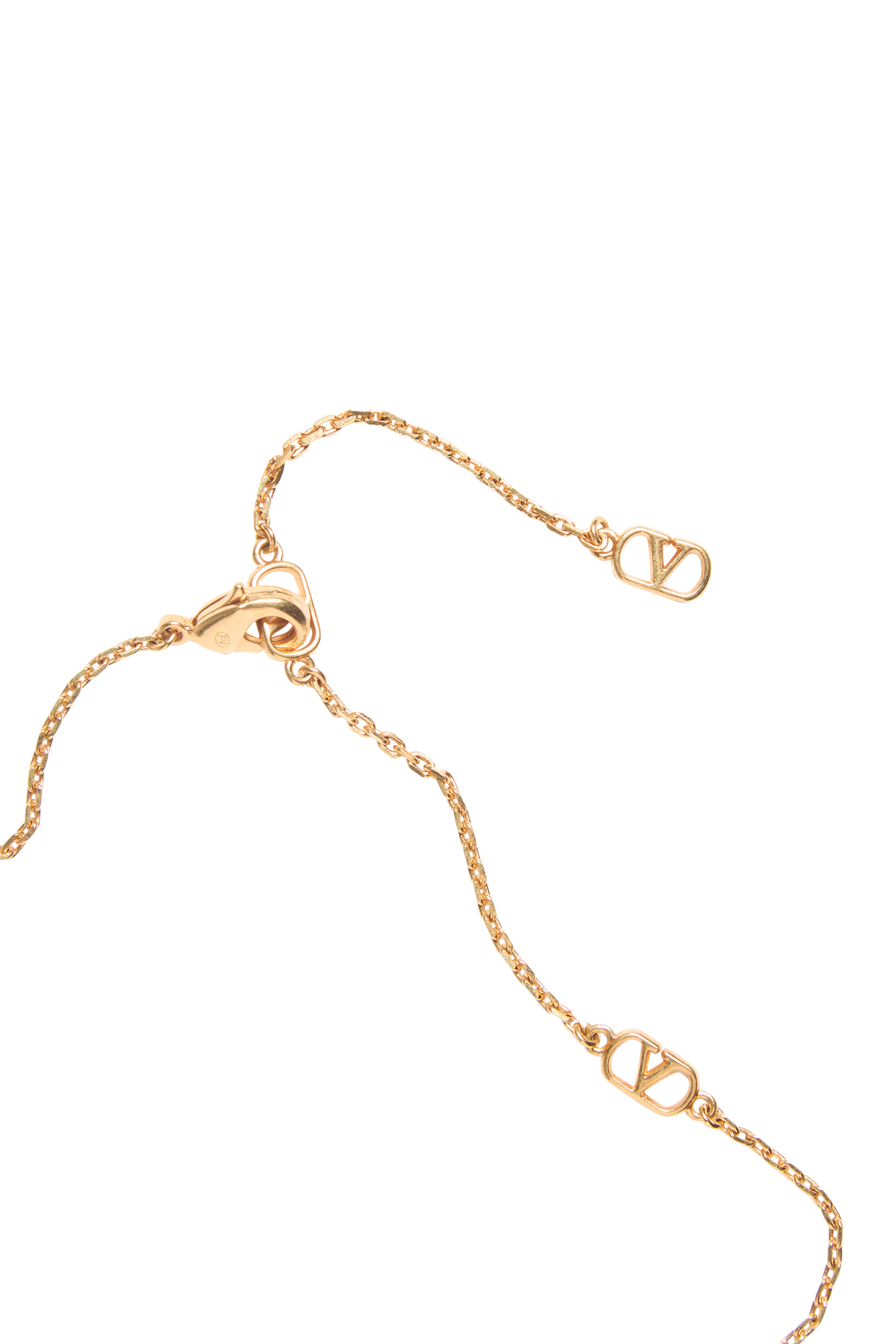 Chez Valentino Cherryfic Metal and Enamel Necklace