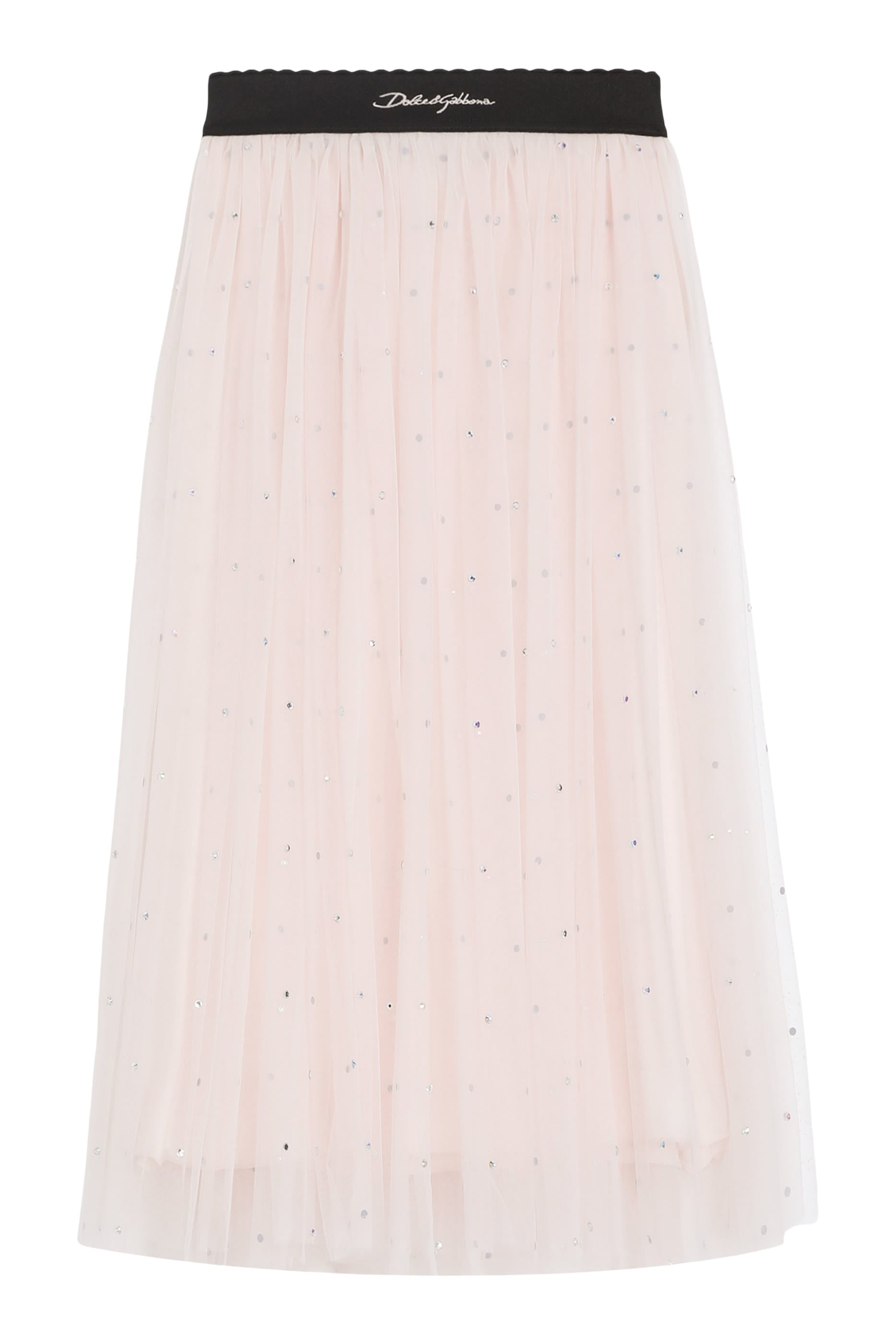 Kids Tulle Skirt with Rhinestone Embellishment