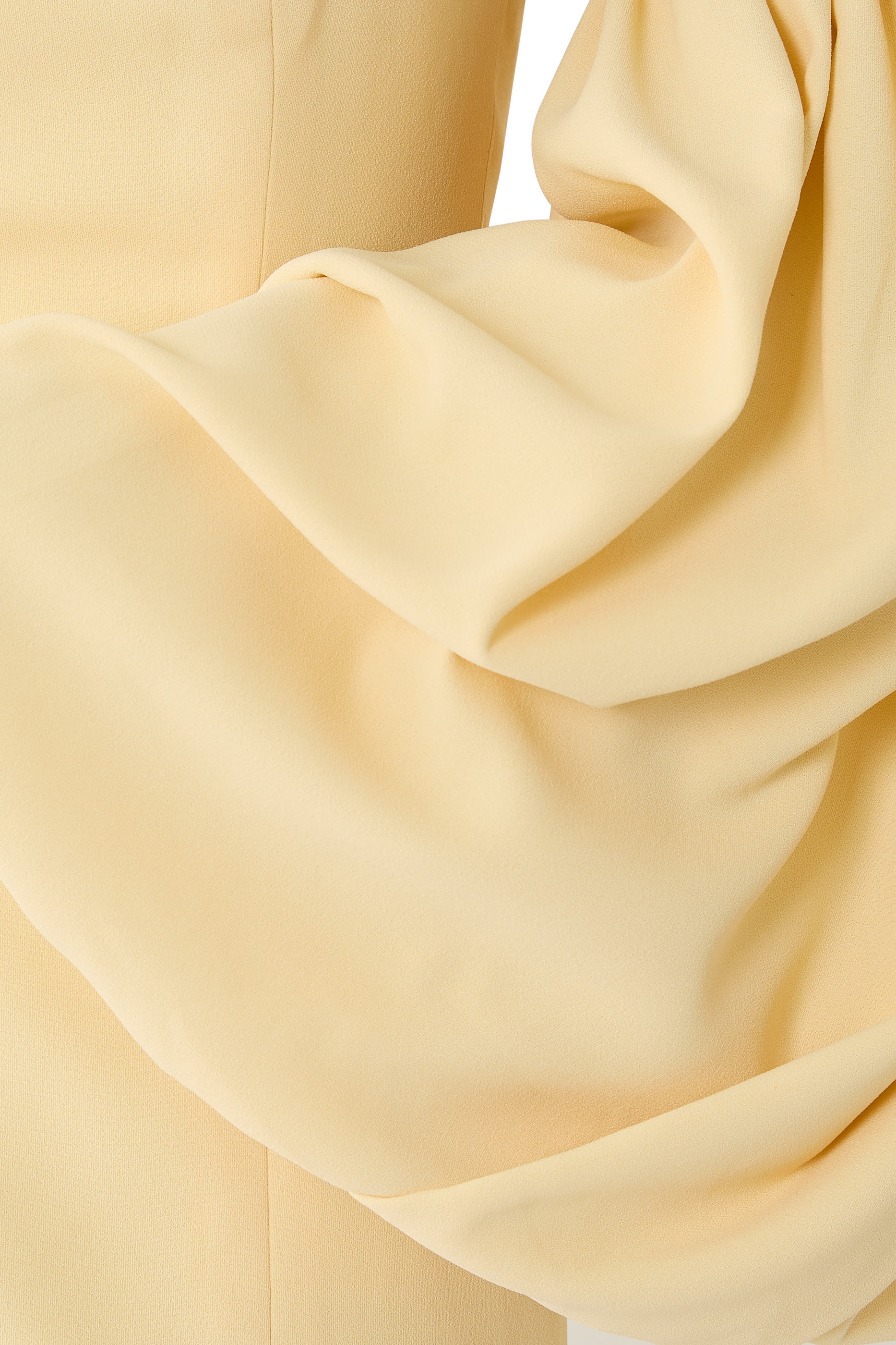 Off-Shoulder Crepe Skinny Gown